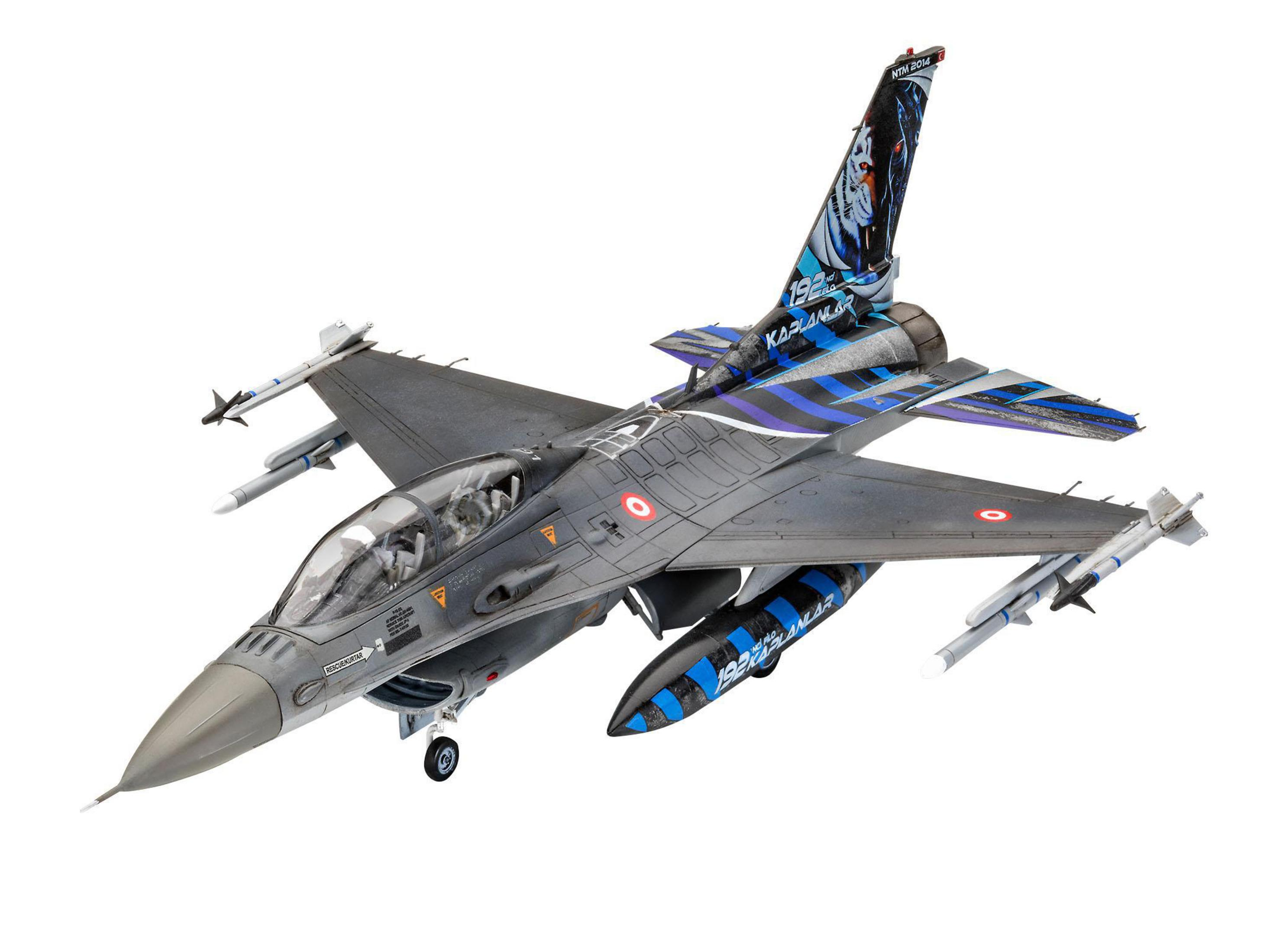 REVELL 63844 MODEL SET Modellbausatz, Mehrfarbig F-16D FIGHTING FALCON