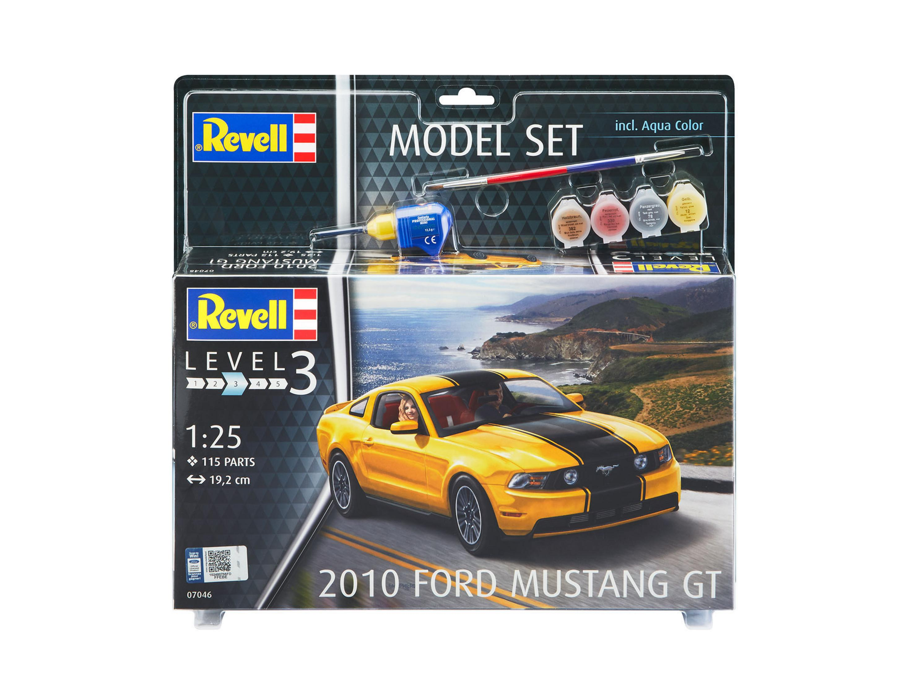 2010 REVELL Mehrfabrig SET MUSTANG FORD GT MODEL Bausatz, 67046