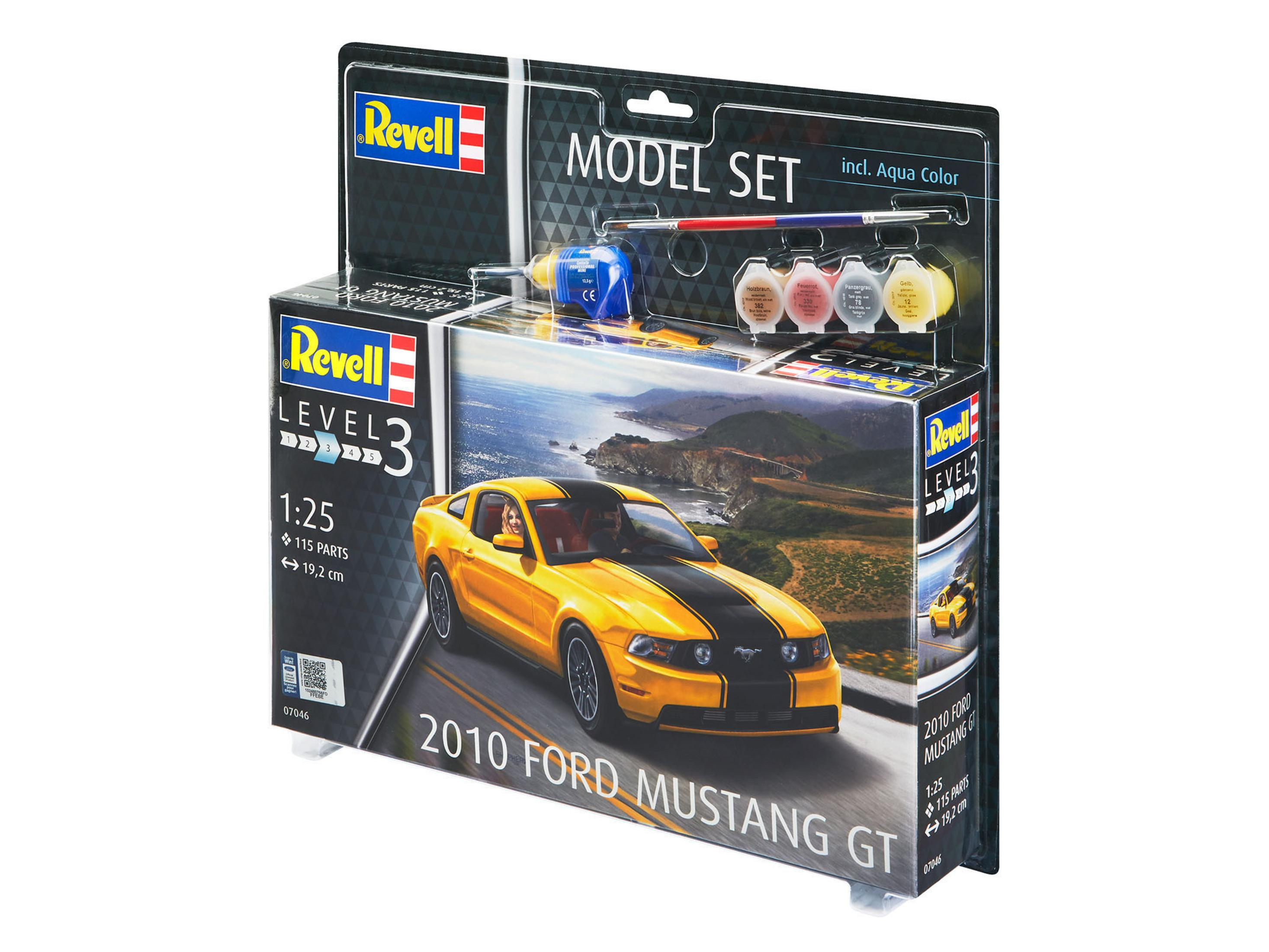 67046 MODEL Bausatz, 2010 GT REVELL MUSTANG FORD Mehrfabrig SET