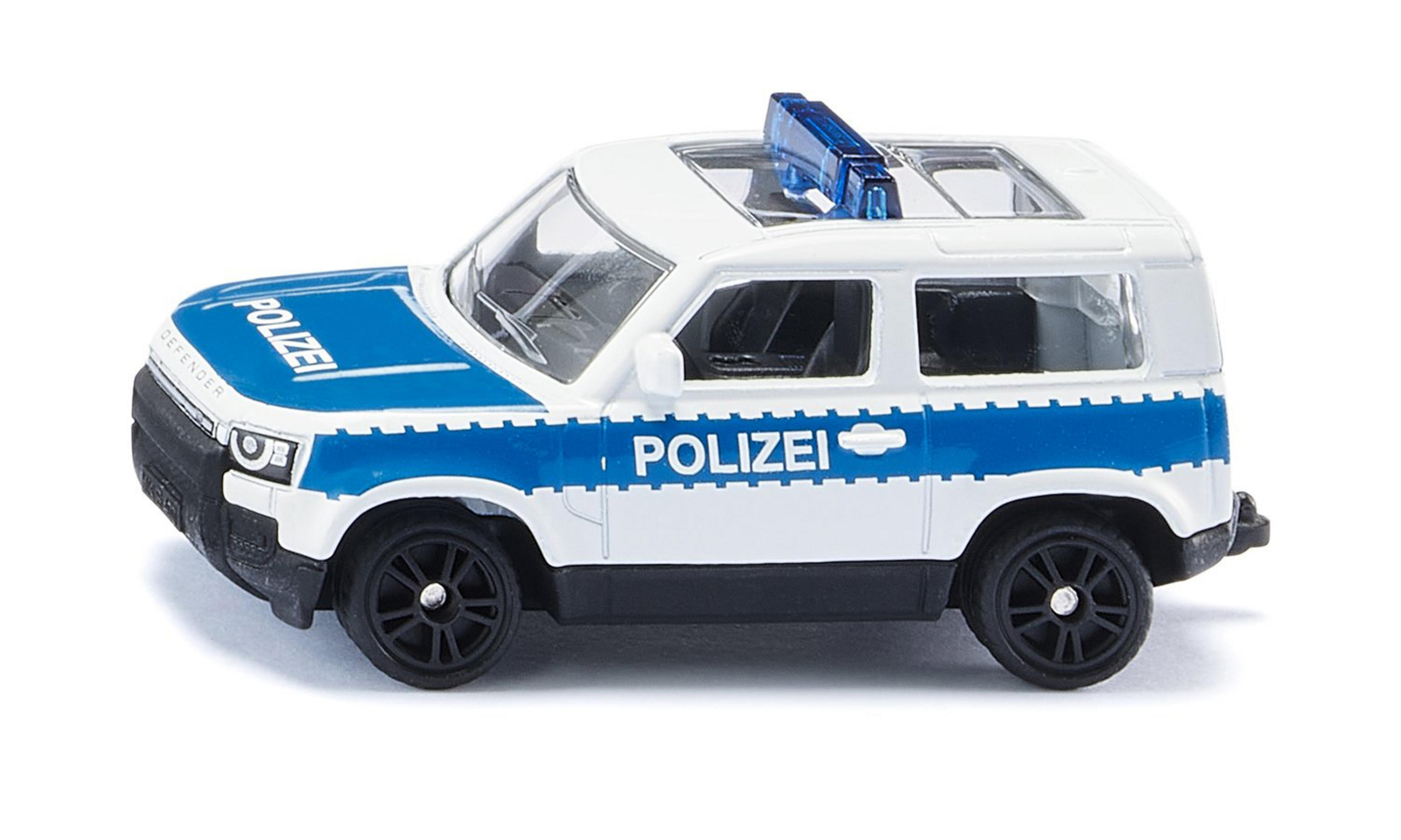 ROVER DEFENDER 1569 LAND BUNDESPOLIZEI Spielzeugauto, Blau/Weiß SIKU