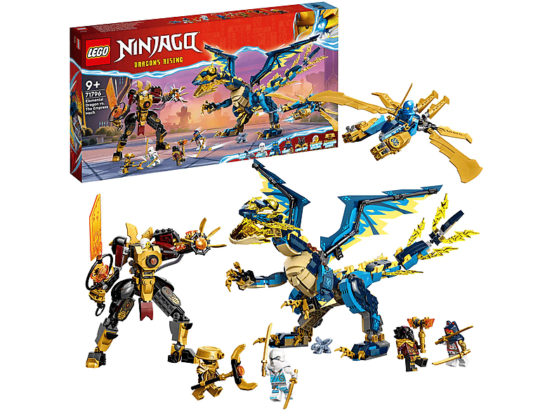 Juego de construcción  - Set de juguetes de construcción LEGO NINJAGO® 71796 Dragón vs. Meca de la Emperatriz (1038 piezas) LEGO