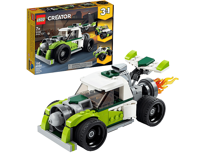 Mehrfarbig Bausatz, RAKETEN-TRUCK LEGO 31103