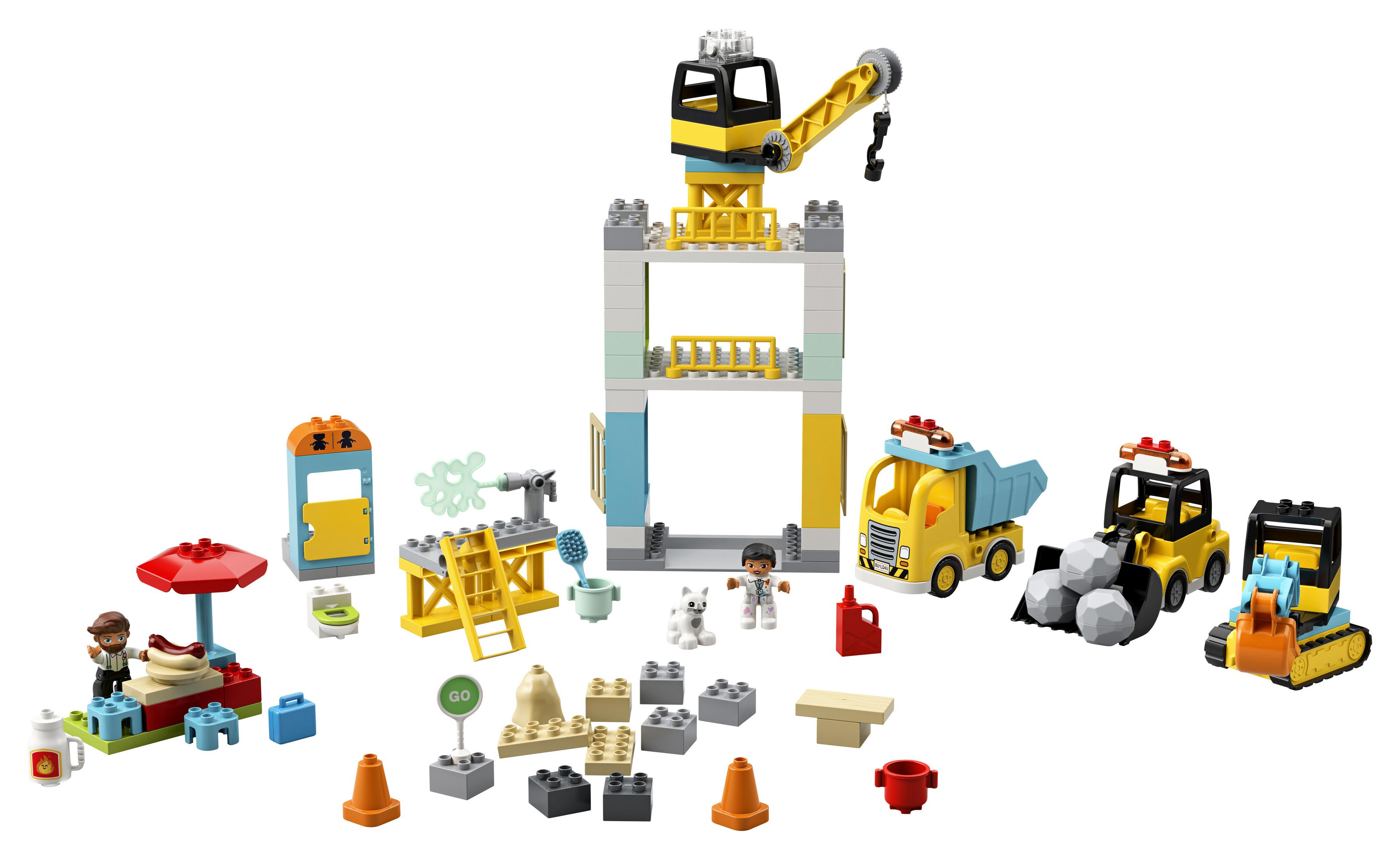 LEGO 10933 GROSSE BAUSTELLE LICHT UND Mehrfarbig MIT TON Bausatz