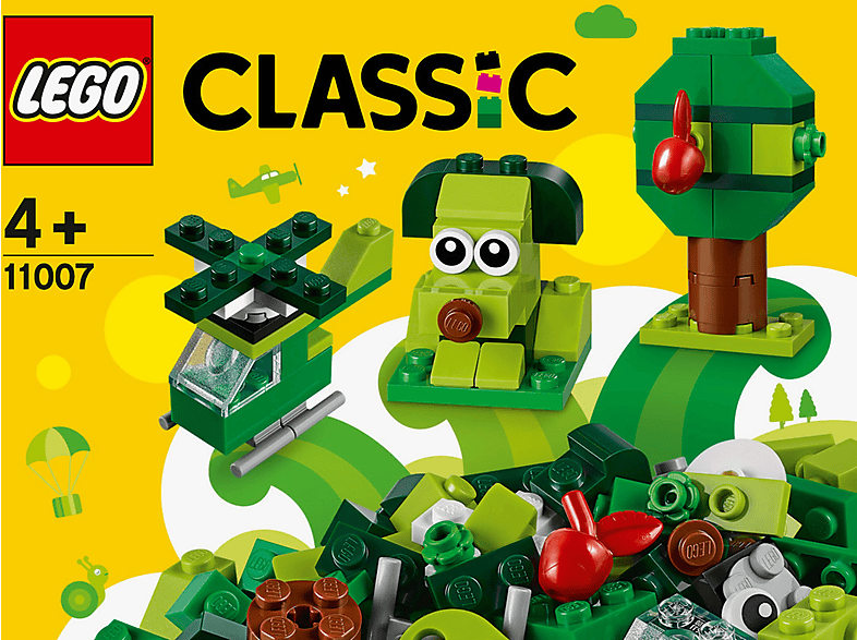 LEGO 11007 Bausatz, KREATIV-SET GRÜNES Mehrfarbig