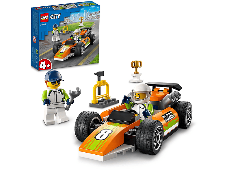 LEGO 60322 RENNAUTO Bausatz, Mehrfarbig