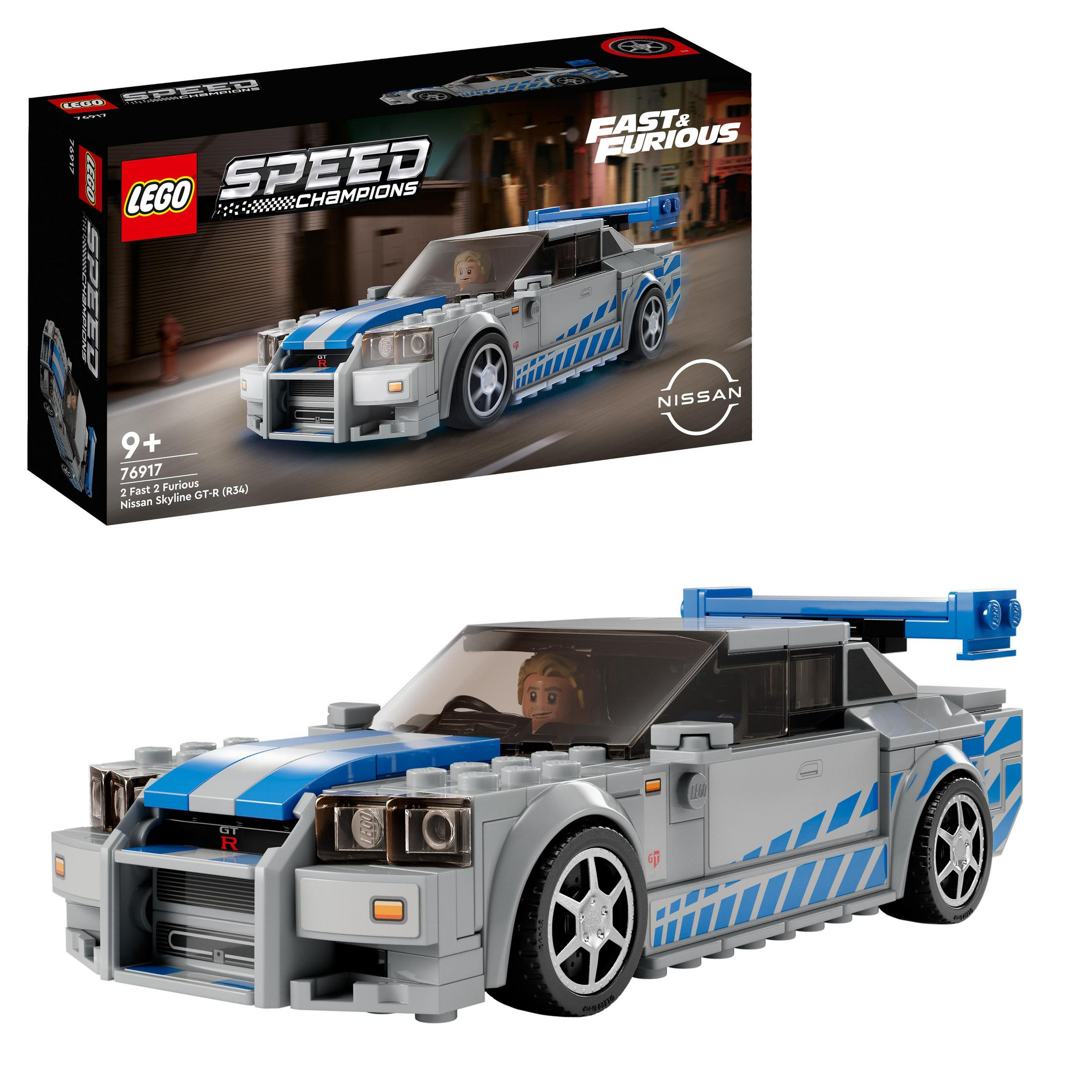 LEGO Speed Champions Daha Hızlı Daha Öfkeli Nissan Skyline GT-R (R34) 76917
