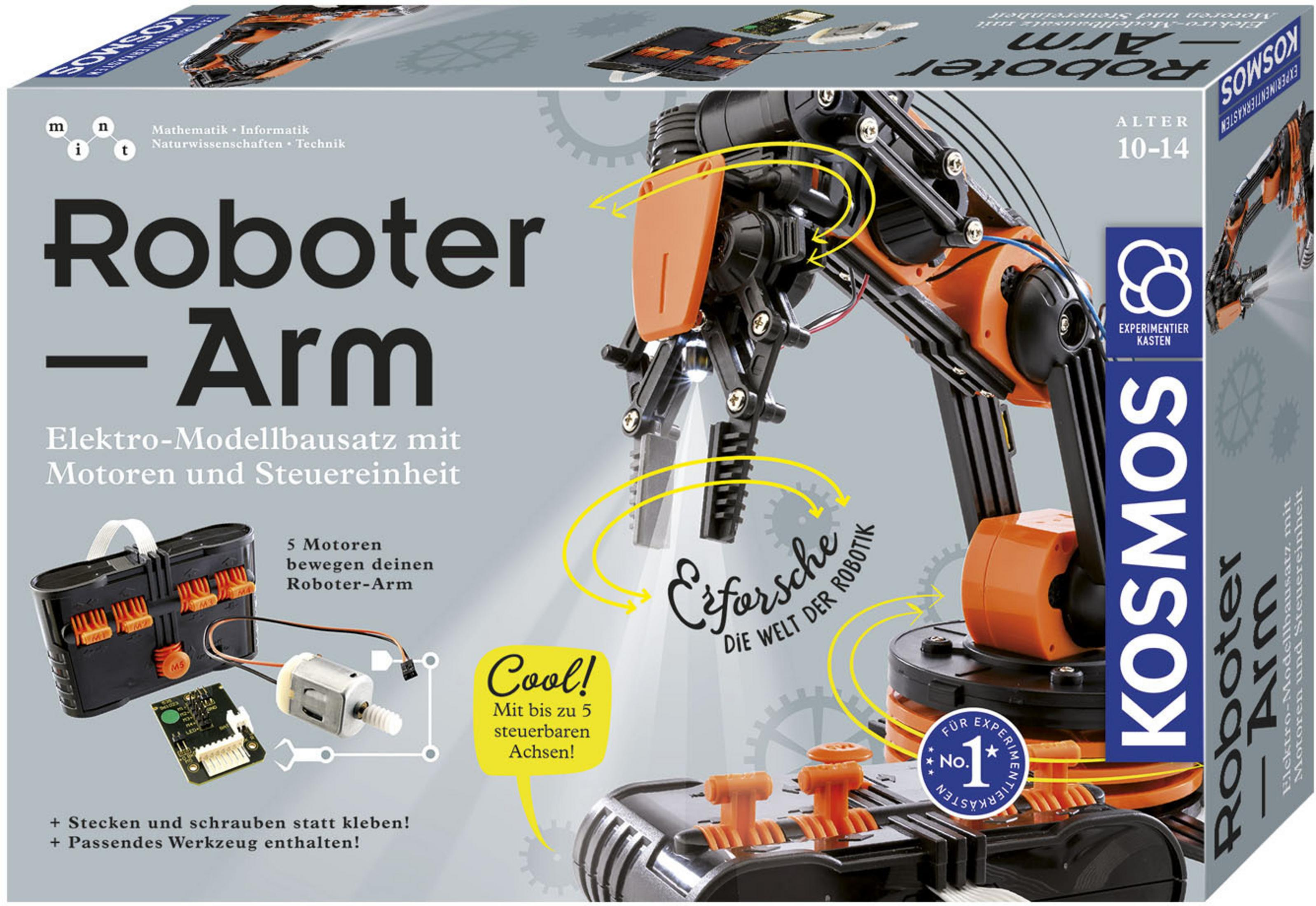 Mehrfarbig KOSMOS ROBOTER-ARM Experimentierkasten, 620028