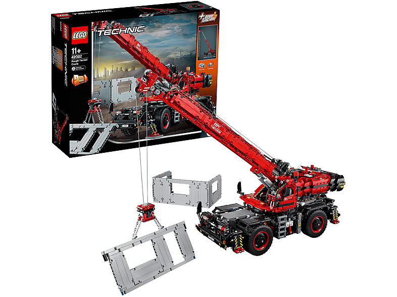 LEGO 42082 GELÄNDEGÄNGIGER KRANWAGEN Bausatz, Mehrfarbig