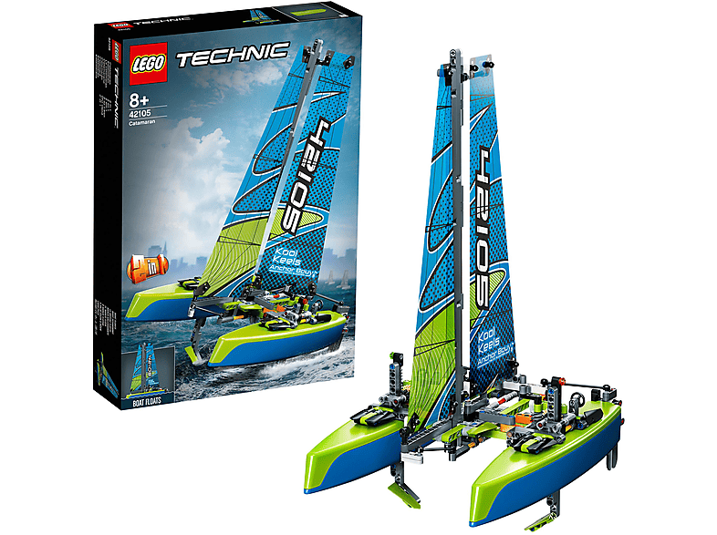 LEGO 42105 KATAMARAN Spielzeugboot, Mehrfarbig