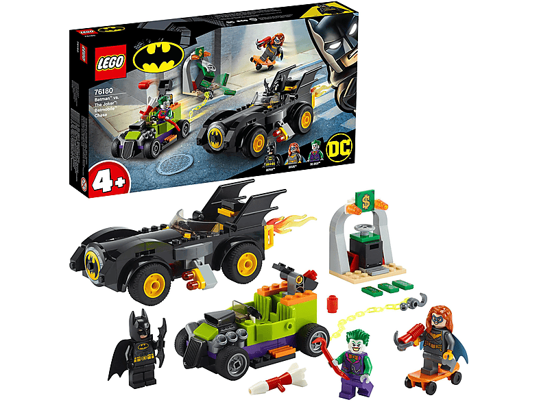 LEGO 76180 BATMAN VS. Bauset, JOKER-VERFOLGUNGSJAGD Mehrfarbig IM