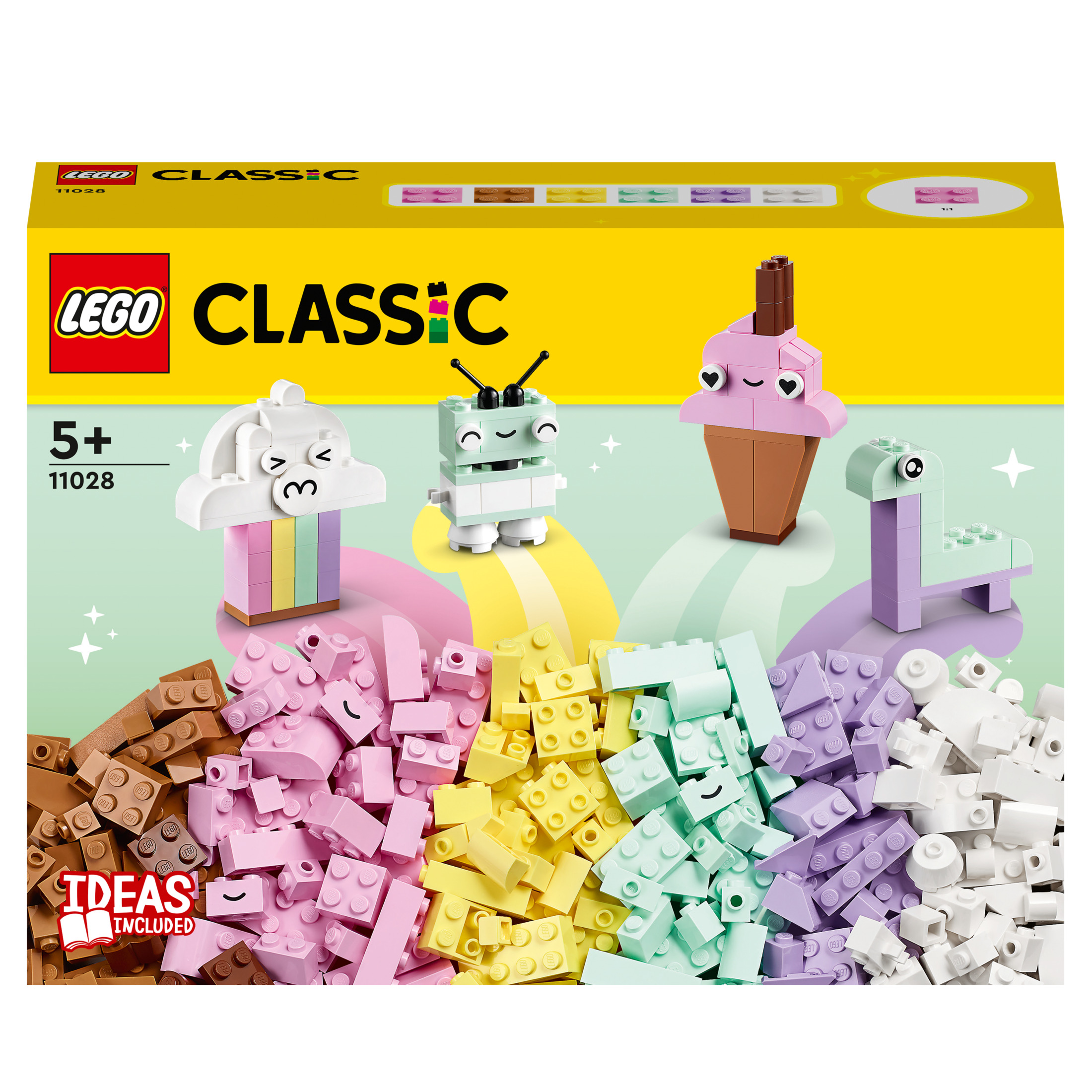 11028 Bausatz, KREATIV-BAUSET PASTELL LEGO Mehrfarbig