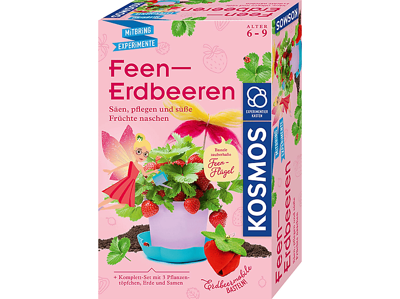 Luca-S Kreuzstichset 'Etüde Mit Erdbeeren' – Fertiggröße 50x14,5 Cm | Mit Stoff, Garn & Anleitung