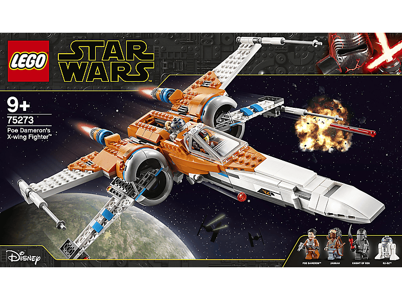 Mehrfarbig Bausatz, LEGO 75273 DAMERONS X-WING STARFIGHTER POE