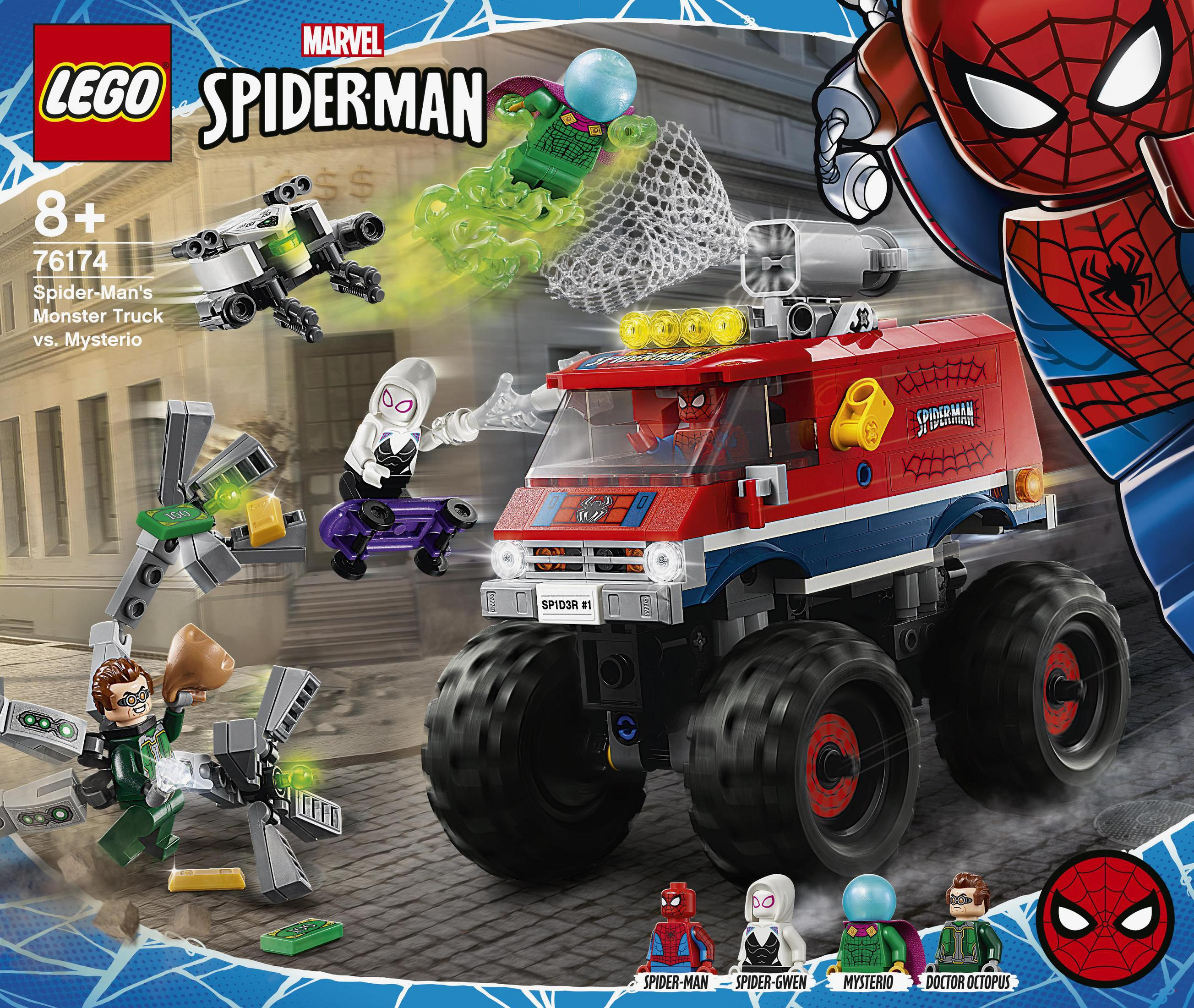 LEGO 76174 SPIDER-MANS MONSTERTRUCK MYSTERIO Mehrfarbig Minifiguren, VS