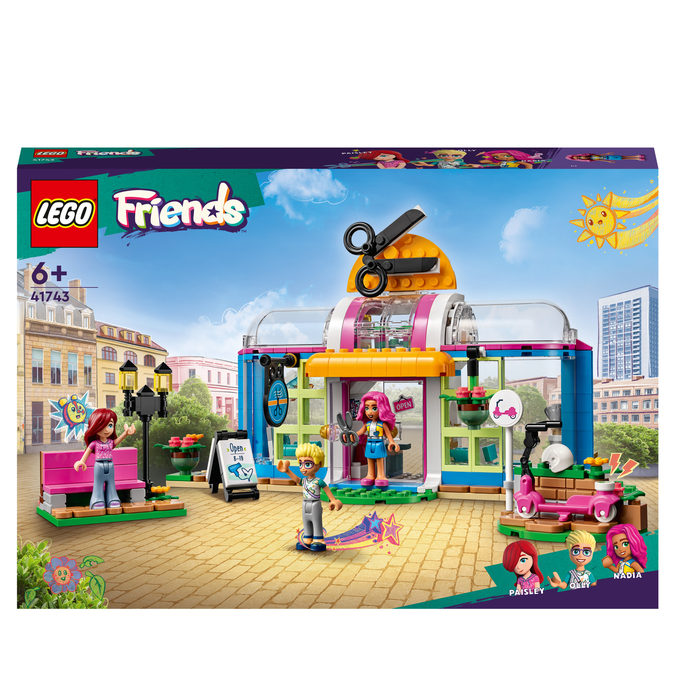 LEGO 41743 Bausatz, FRISEURSALON Mehrfarbig