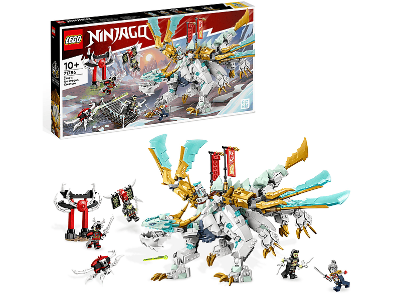 Juego de construcción  - Set de juguetes de construcción LEGO® NINJAGO® 71786 Criatura Dragón de Hielo de Zane (973 piezas) LEGO