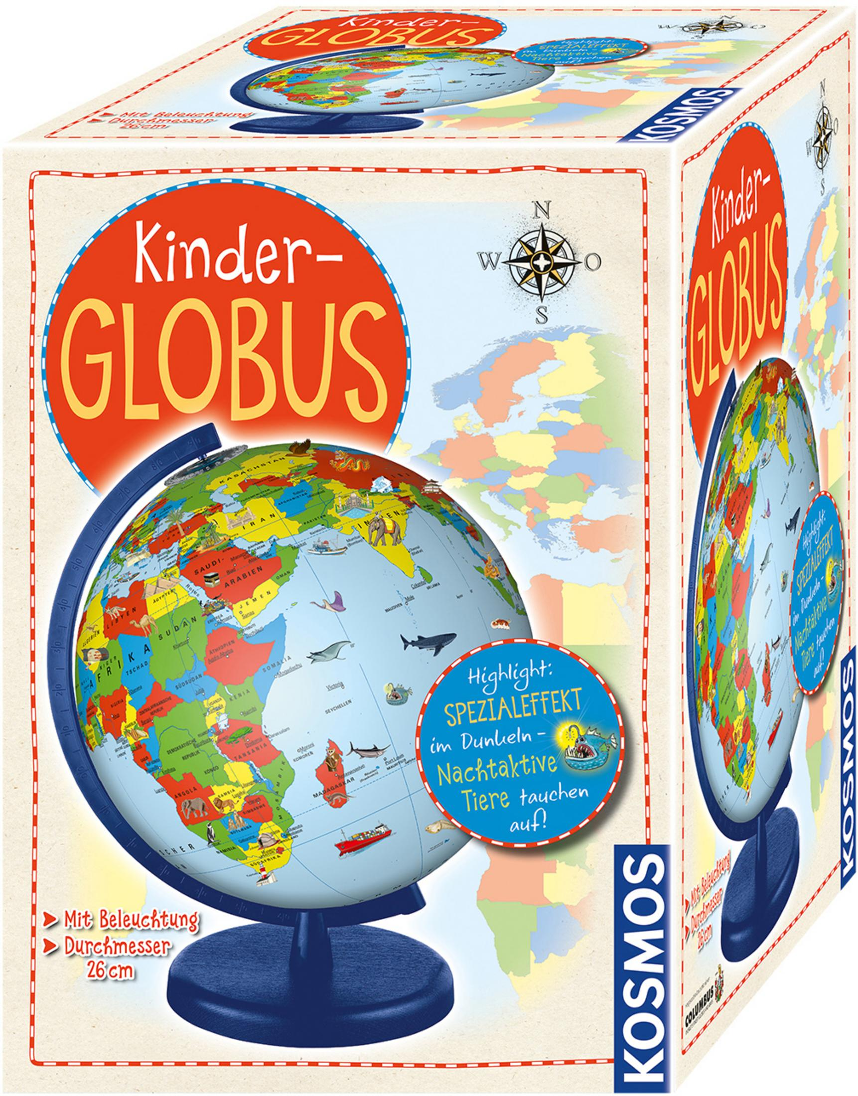 KOSMOS 673024 Globus, KINDER-GLOBUS Mehrfarbig Kinder