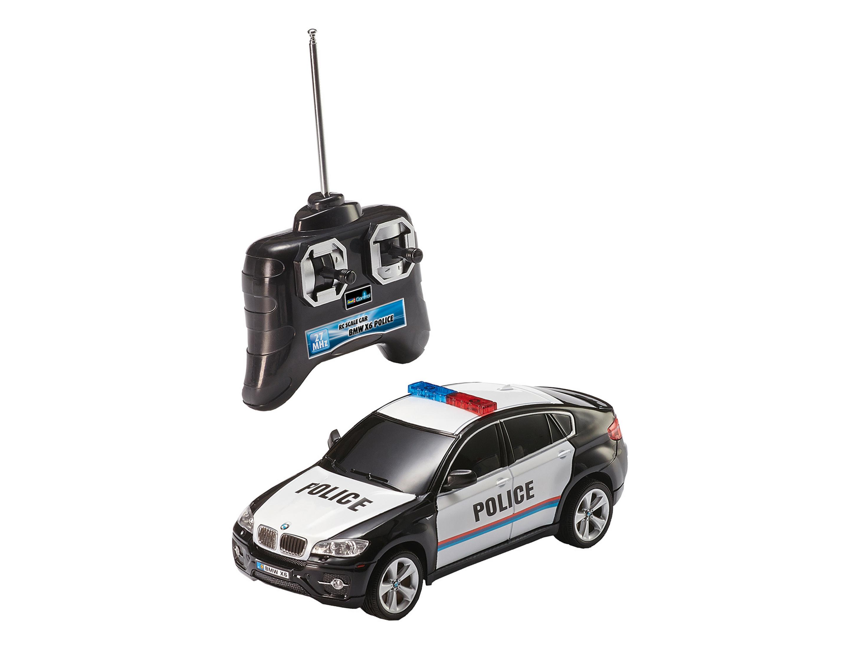 REVELL 24655 X6 R/C BMW Schwarz/Weiß Spielzeugfahrzeug, POLICE