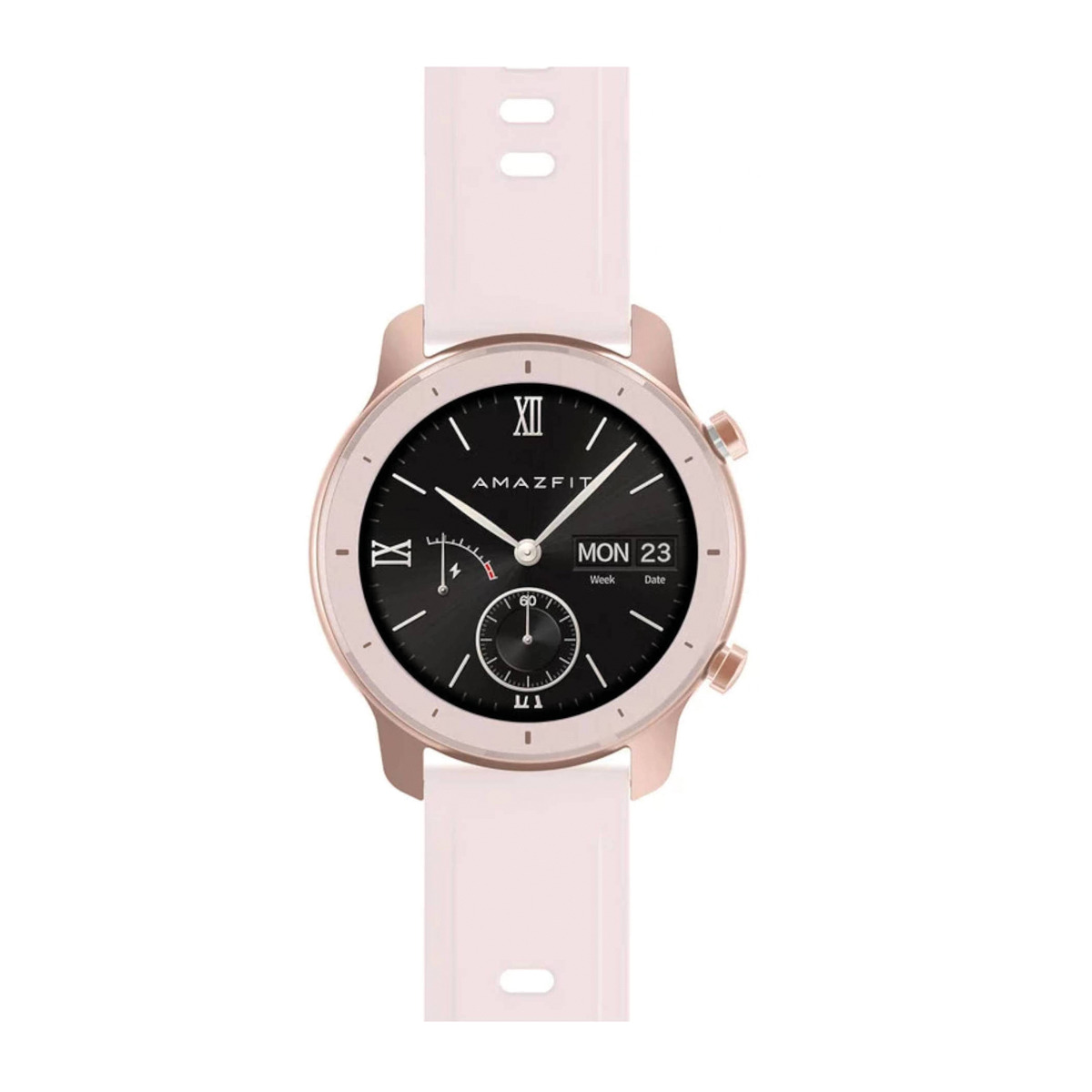 AMAZFIT A1910 GTR 42 PINK Pink mm 118 mm, Silikon, 75 Smartwatch Blossom + Aluminium Cherry