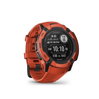 GARMIN INSTINCT 2X SOLAR ROT Smartwatch Silikon, 26 mm, Rot