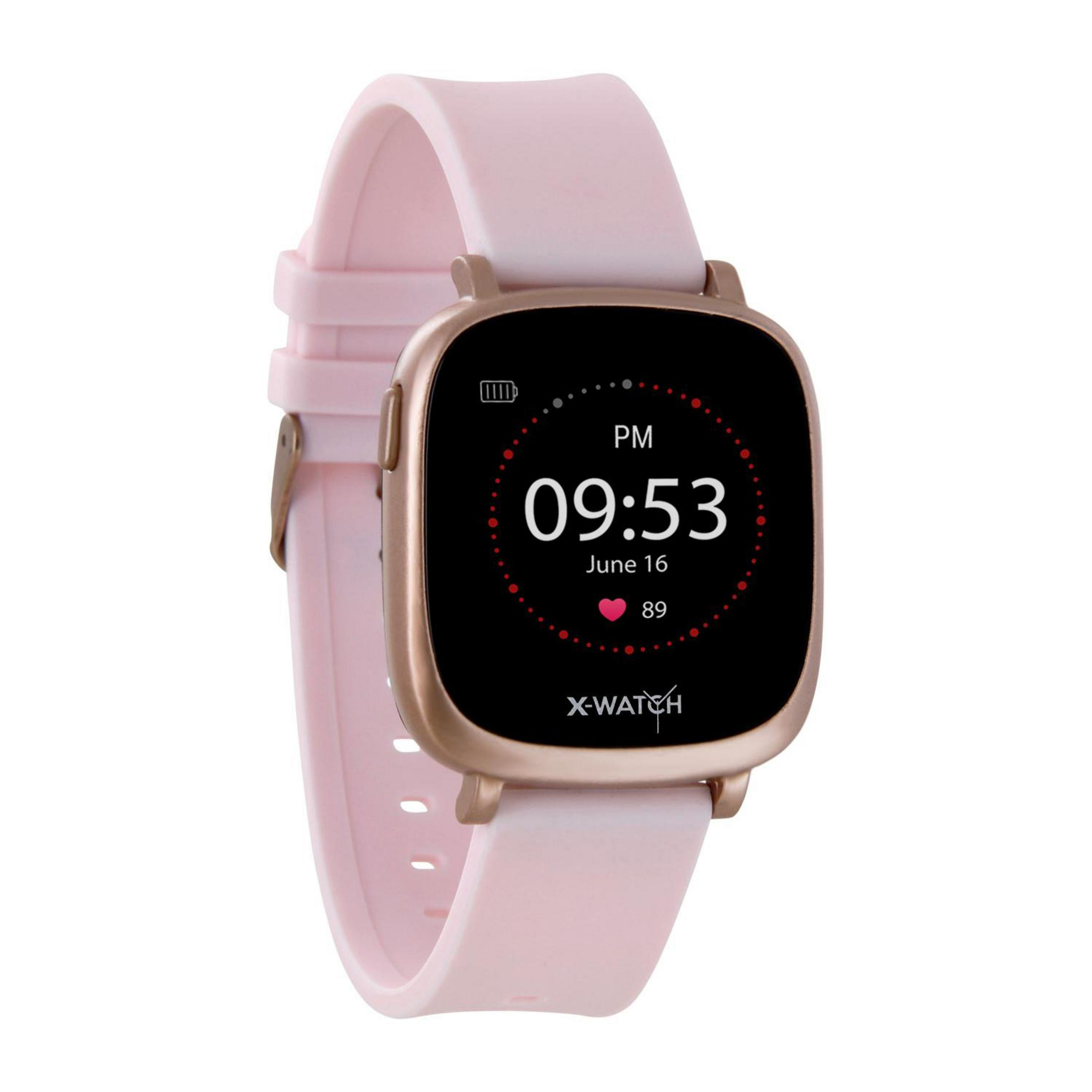FIT Rosé Rosé Polycarbonat mm, 247 54039 URBAN 20 XW IVE Gold Gold/Armband: Smartwatch X-WATCH x Silikon, ROSE Gehäuse: