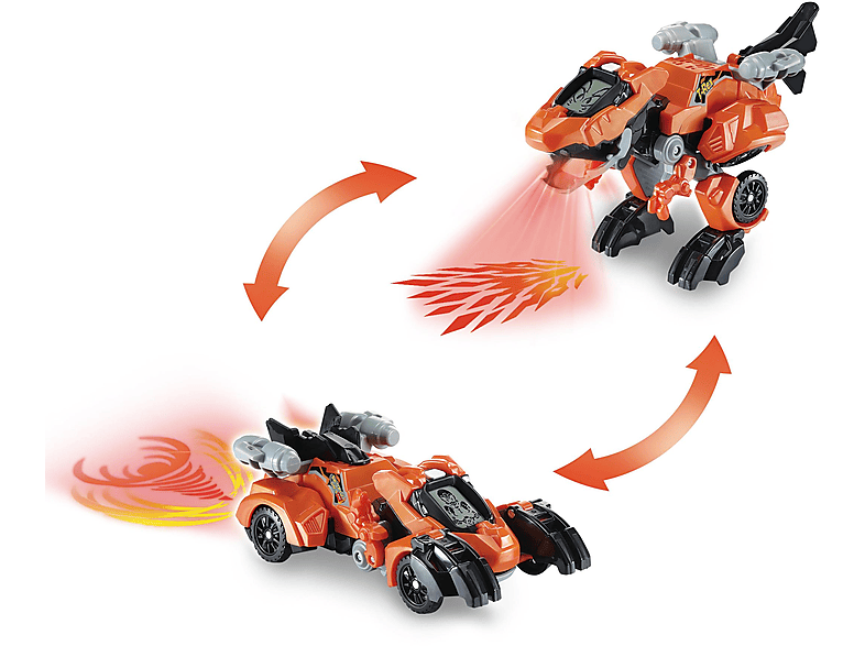 80-538004 SWITCH&GODINOS-FIRE-T-REX Actionfigur, Mehrfarbig VTECH