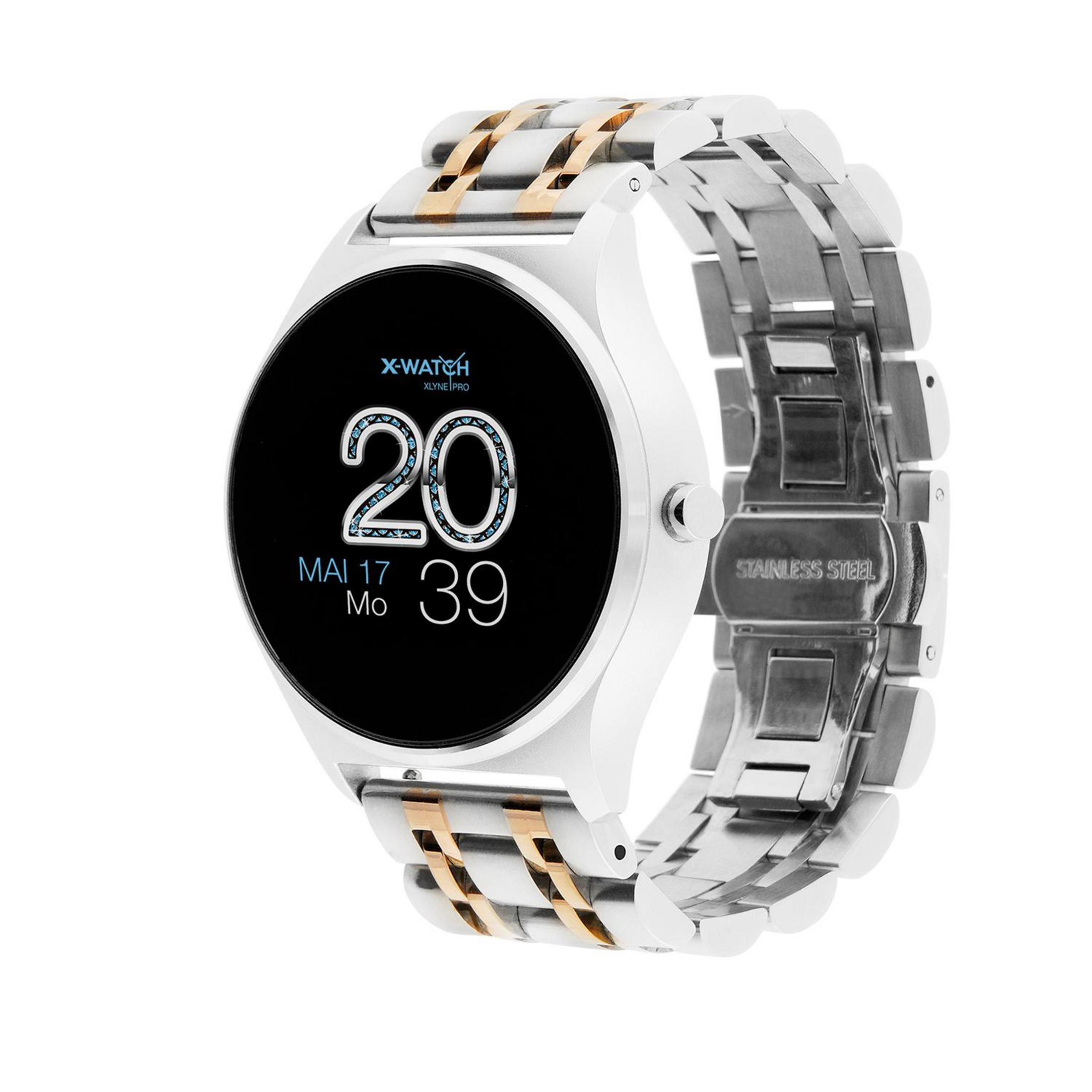 265 SILVER XW mm, 54059 PRO Smartwatch JOLI X-WATCH SHINY Silber/Gold Metall,