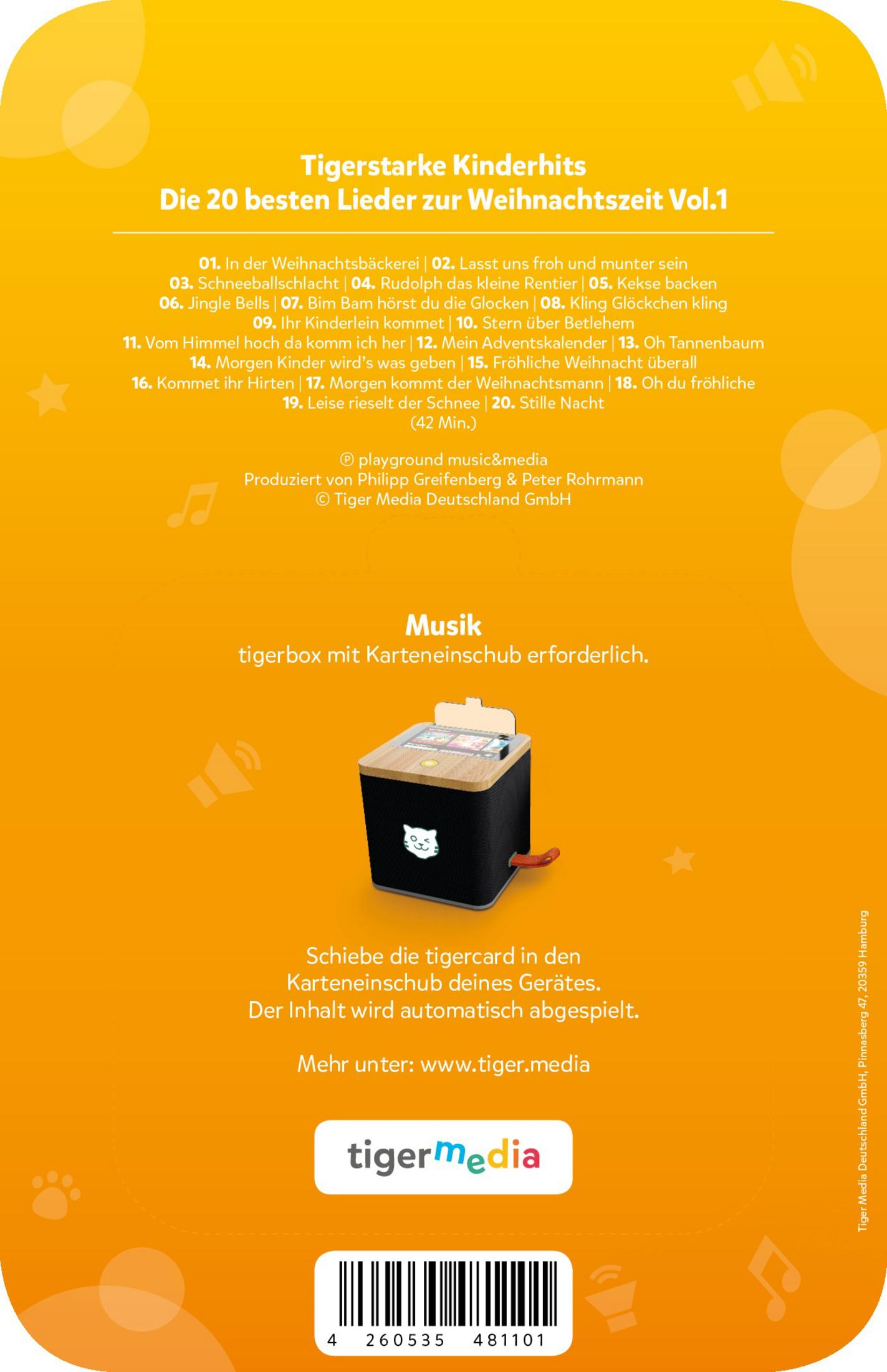 Una custodia per CD con testo e immagini di canzoni natalizie.