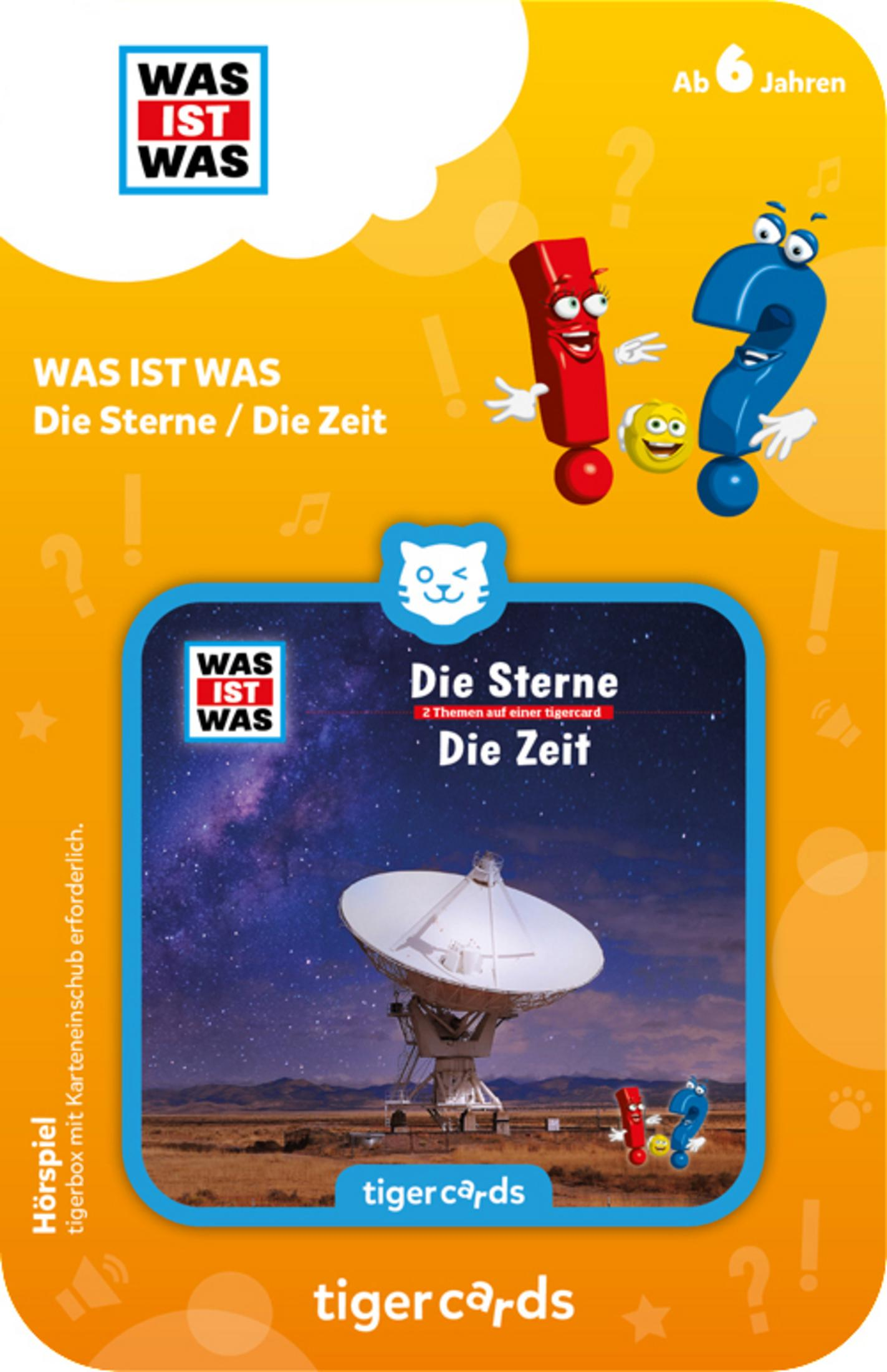 Tiger Cards für Kinder. Karten mit Sternen und Zeit Bildern. Weißer Hintergrund.