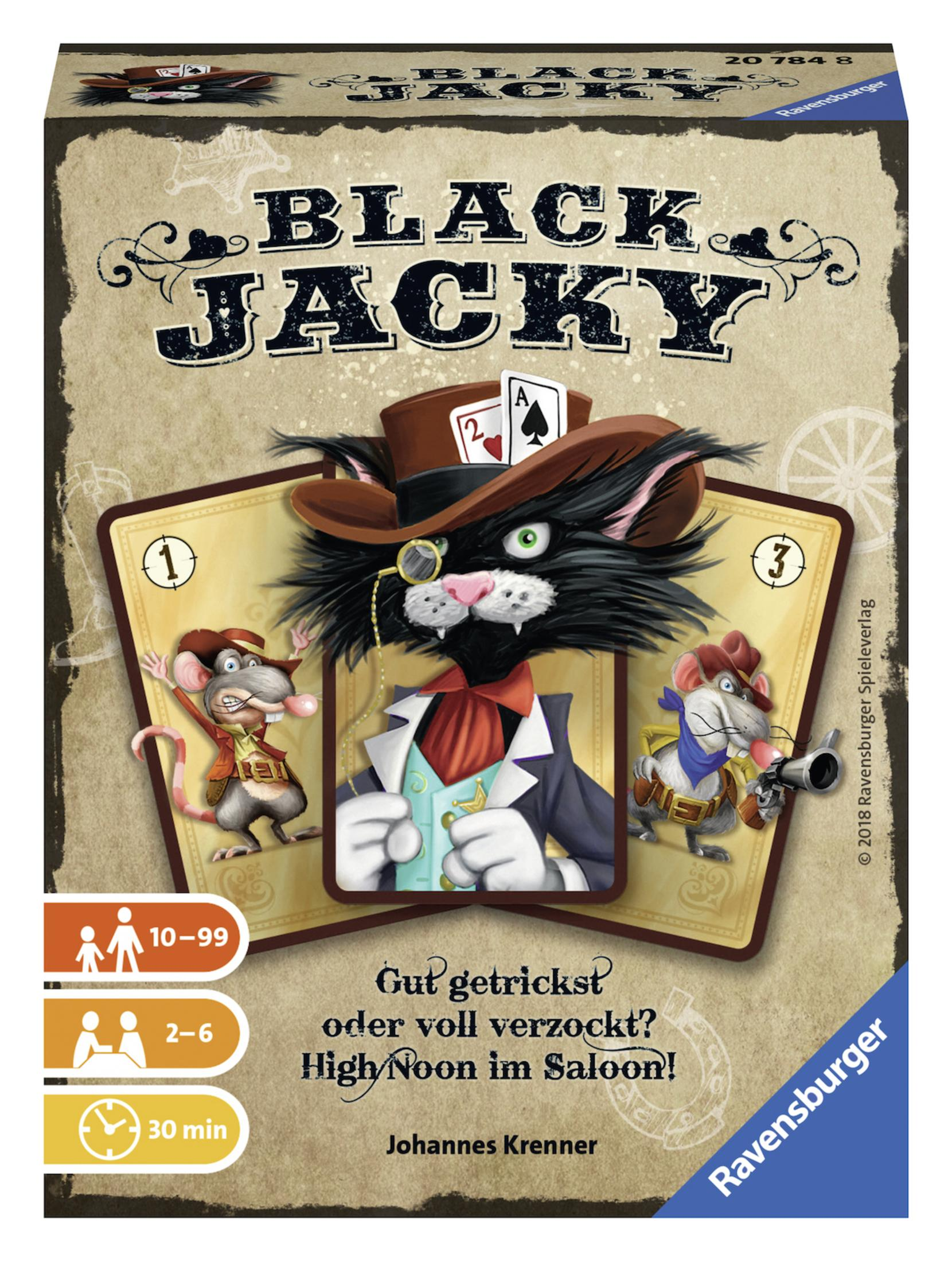 Mehrfarbig 20784 RAVENSBURGER BLACK Kartenspiel JACKY