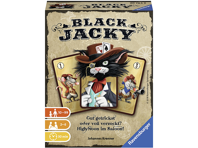BLACK 20784 Mehrfarbig RAVENSBURGER JACKY Kartenspiel