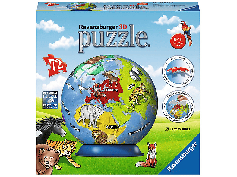 RAVENSBURGER KINDERERDE 3D Puzzle Mehrfarbig 11840