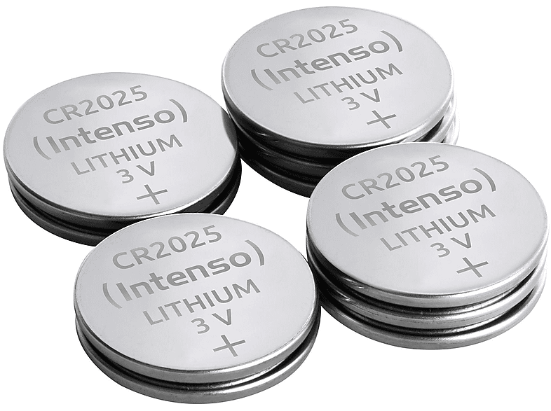 160 7502420 Lithium Dioxide 10ER Lithium Blei) Manganese Knopfzellen, CR2025 Quecksilber, BLISTER mAh INTENSO / Cadmium Knopfzelle 10 Volt, von (frei Stück (Li/MnO2), 3 &