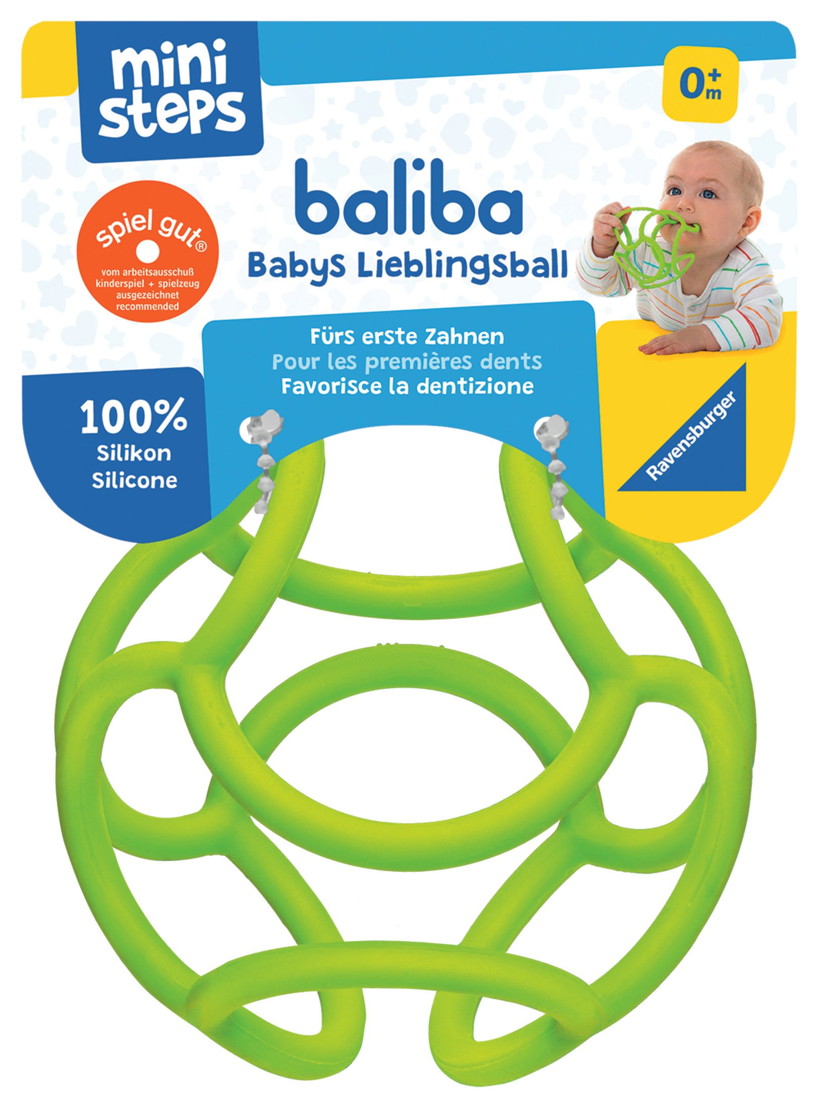RAVENSBURGER 04150 BAL. BABYS LIEBLINGSBALL Mehrfarbig GRÜN Kleinkindspielzeug