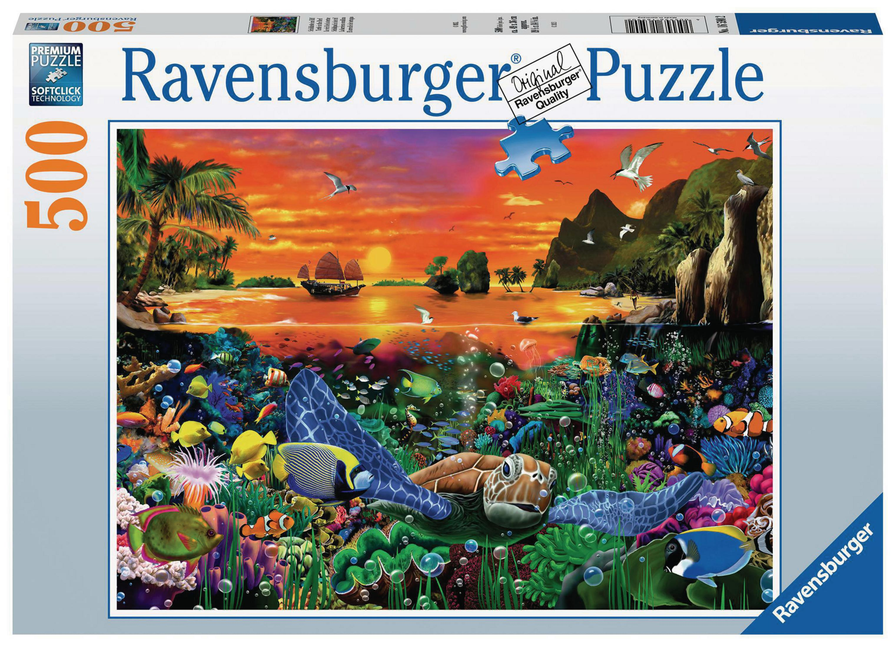 RAVENSBURGER 16590 Puzzle SCHILDKRÖTE RIFF IM