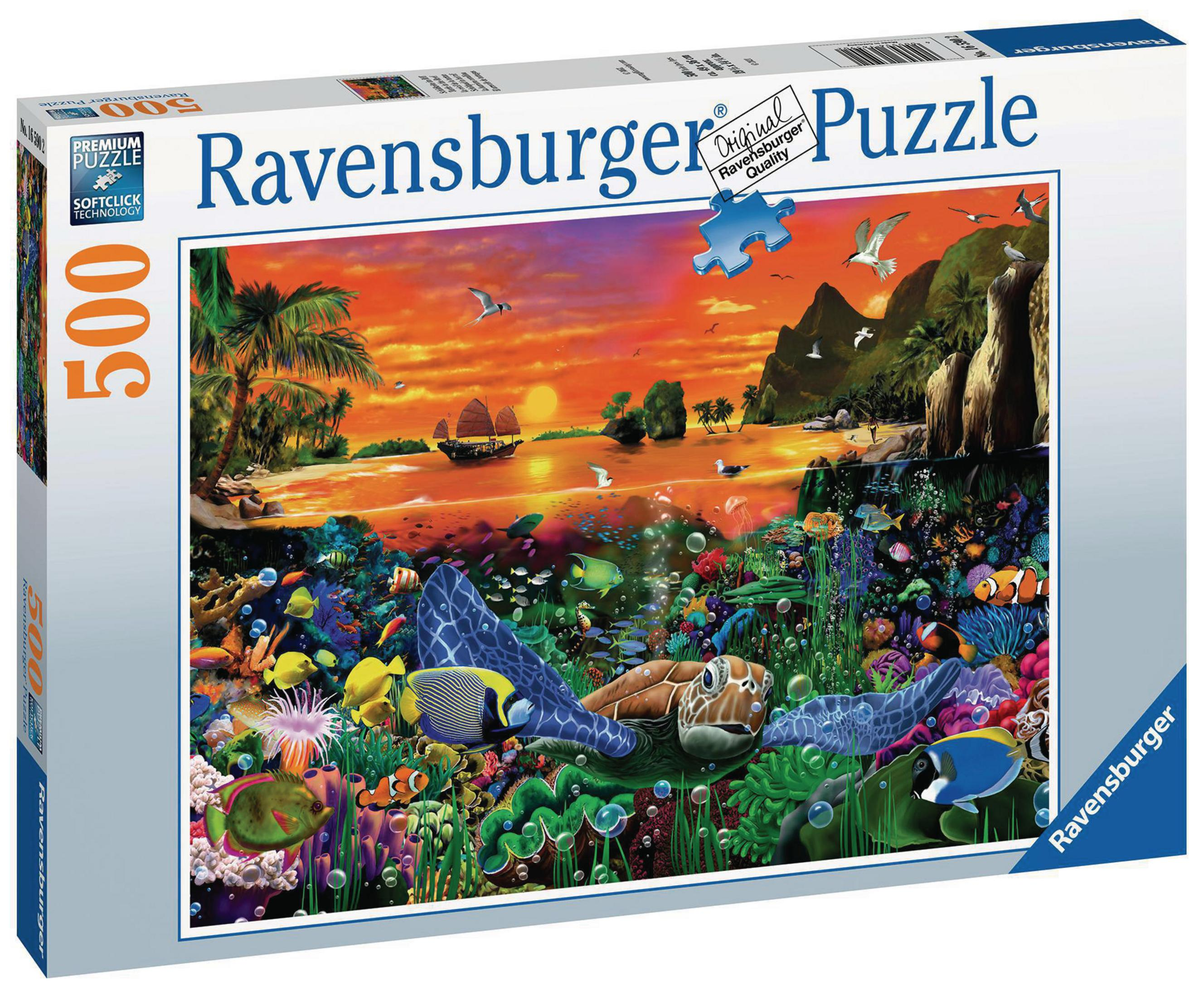 RAVENSBURGER 16590 Puzzle SCHILDKRÖTE RIFF IM