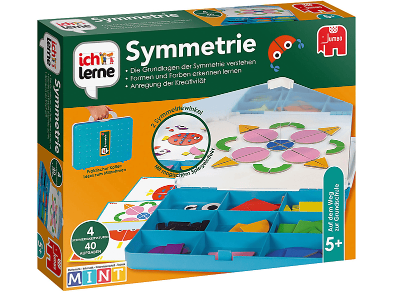 Mehrfarbig LERNE ICH NEU JUMBO SYMMETRIE 19776 Kinderspiele