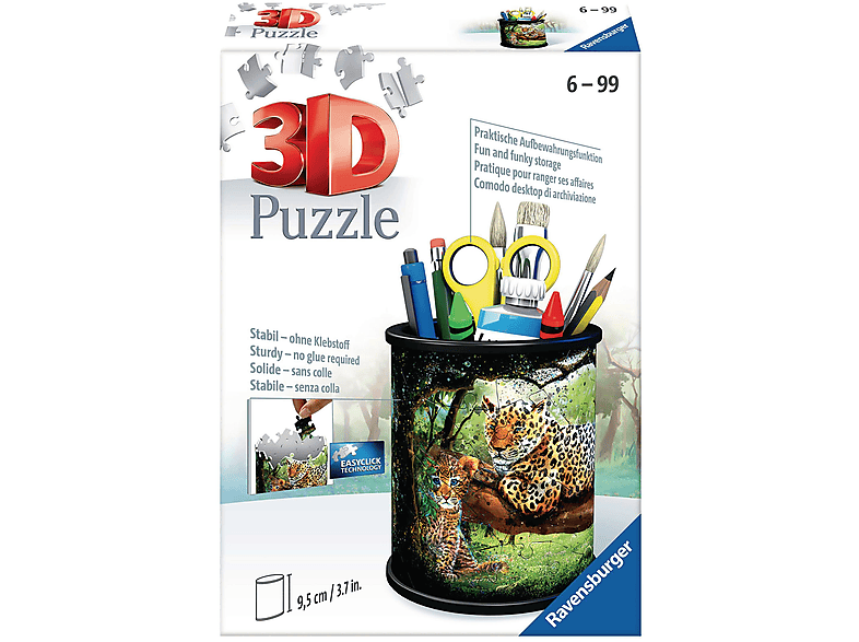 Puzzle RAVENSBURGER Mehrfarbig 3D UTENSILO-RAUBKATZEN 11263