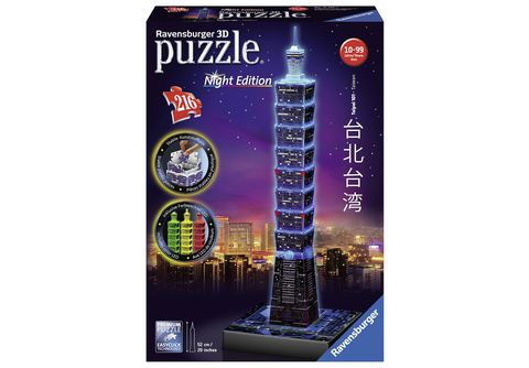 Puzzle 3D Night Edition - Taipei Ravensburger-11149 216 pièces