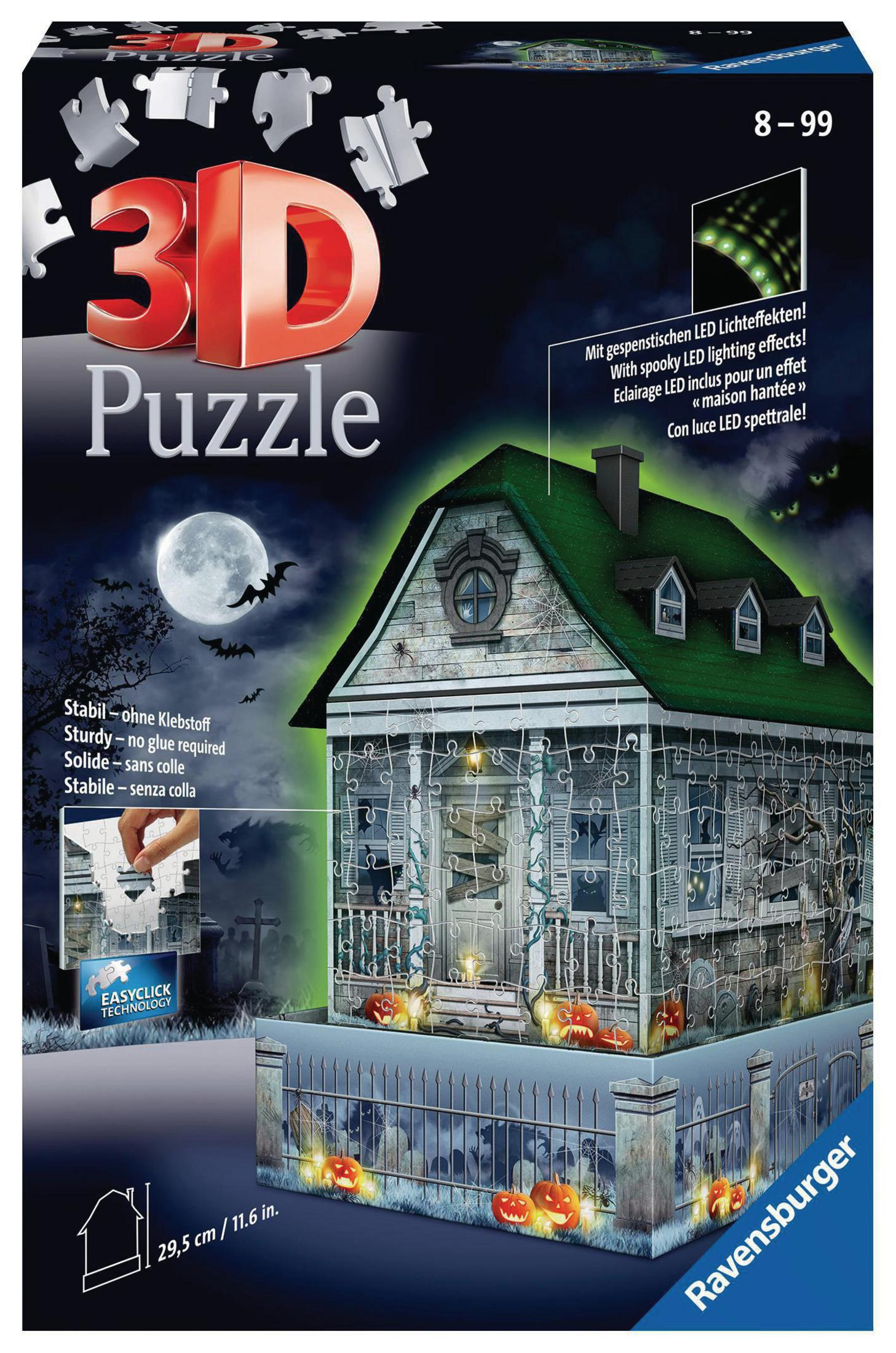 Puzzle GRUSELHAUS Mehrfarbig BEI 11254 RAVENSBURGER NACHT 3D