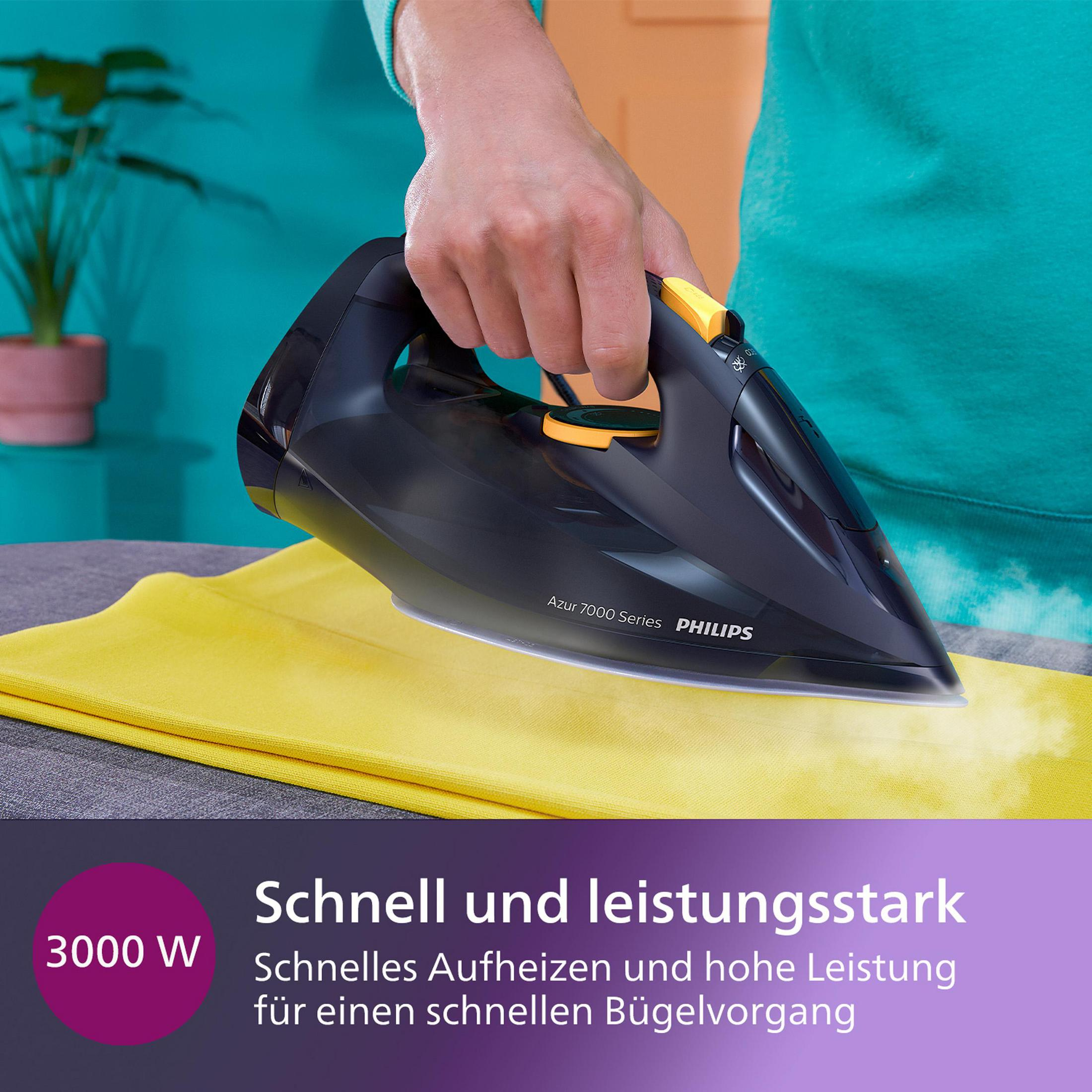 Plancha de vapor - PHILIPS DST7060/20, 55 g/ming/min, 0,3 l, Azul