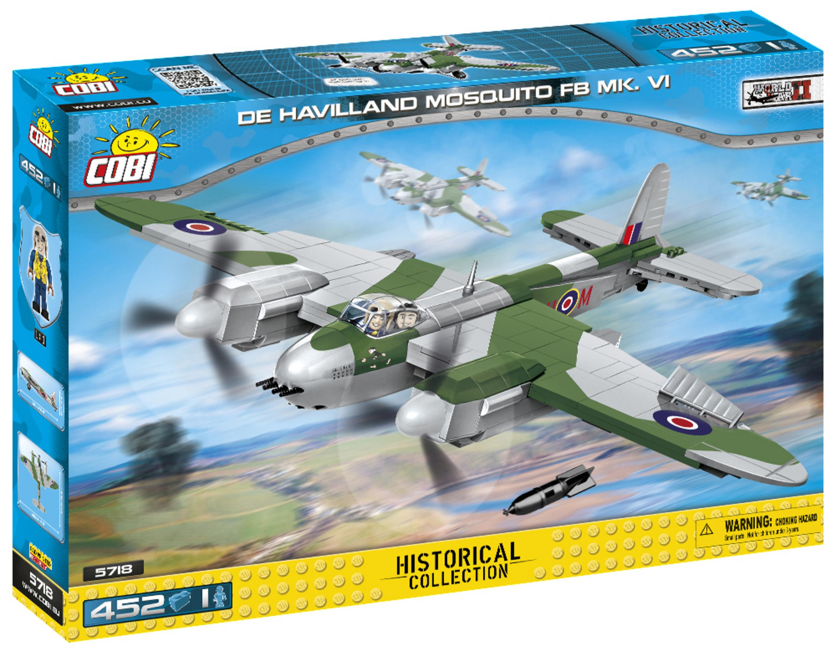 COBI 5718 MK.VI FB MOSQUITO Mehrfarbig Modellbausatz, HAVILLAND DE