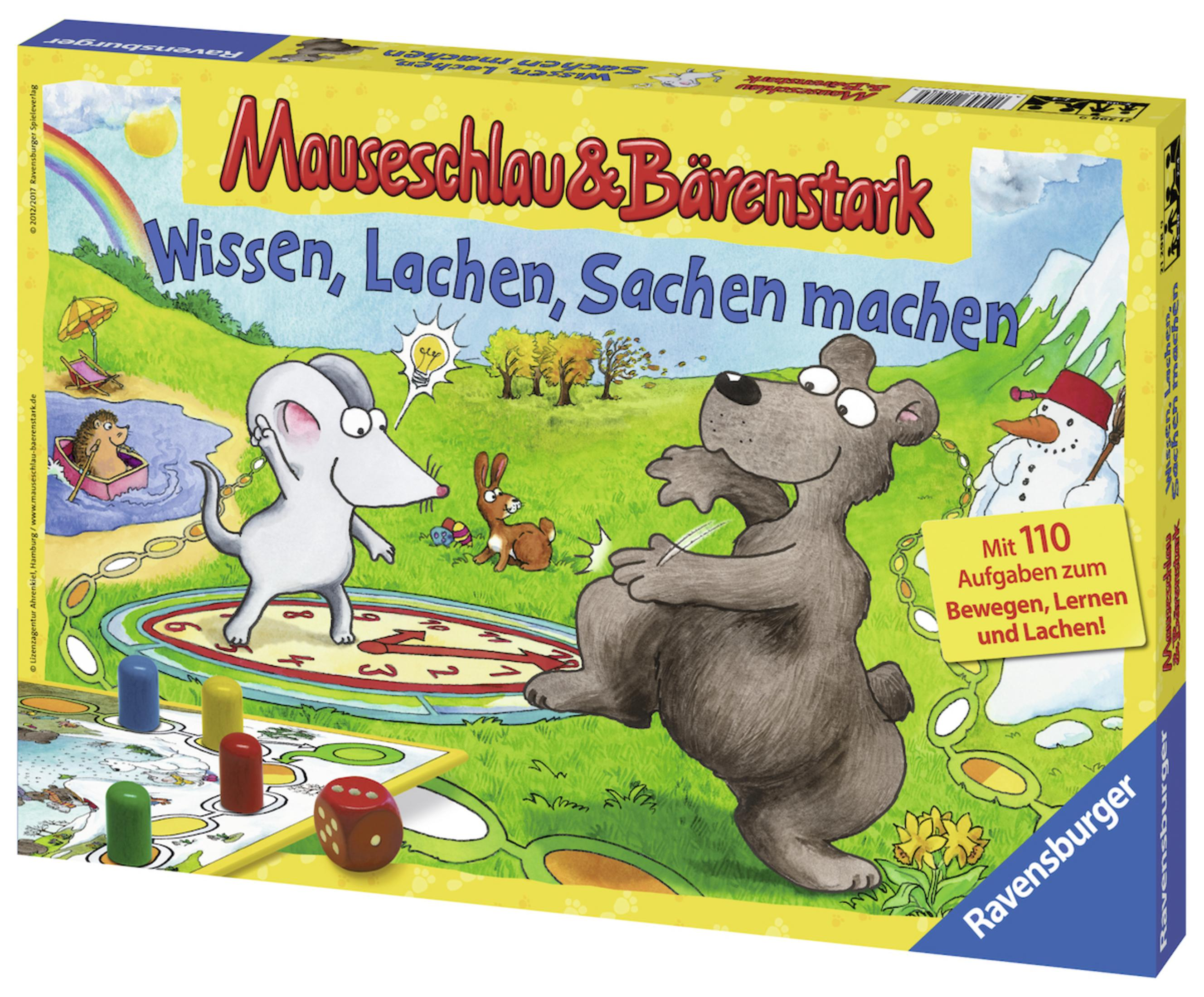 RAVENSBURGER 21298 WIS & Lustige BÄRENSTARK MAUSESCHLAU Kinderspiele