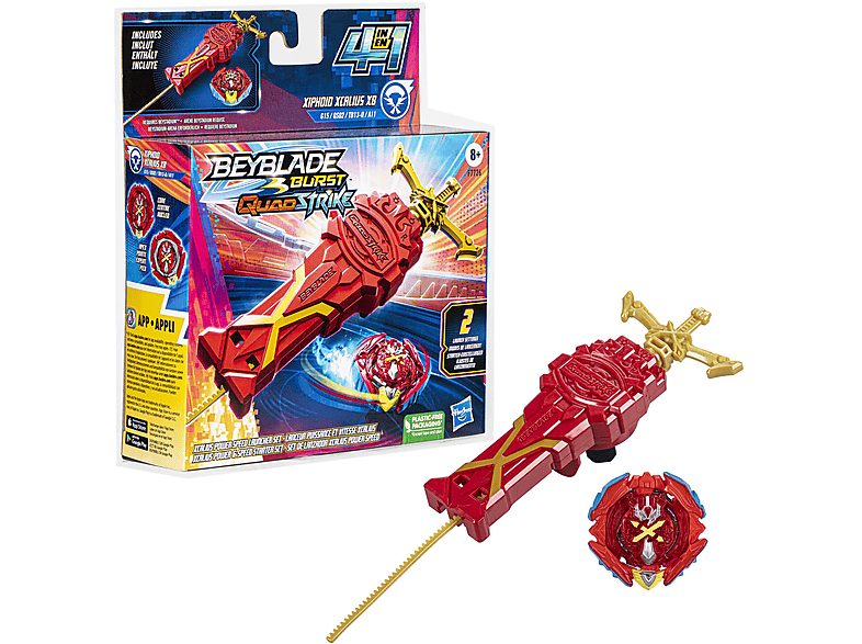 HASBRO GAMING POWER PACK F7726EU4 XCALIUS Mehrfarbig SPEED Spielset QS BEY LAUNCHER