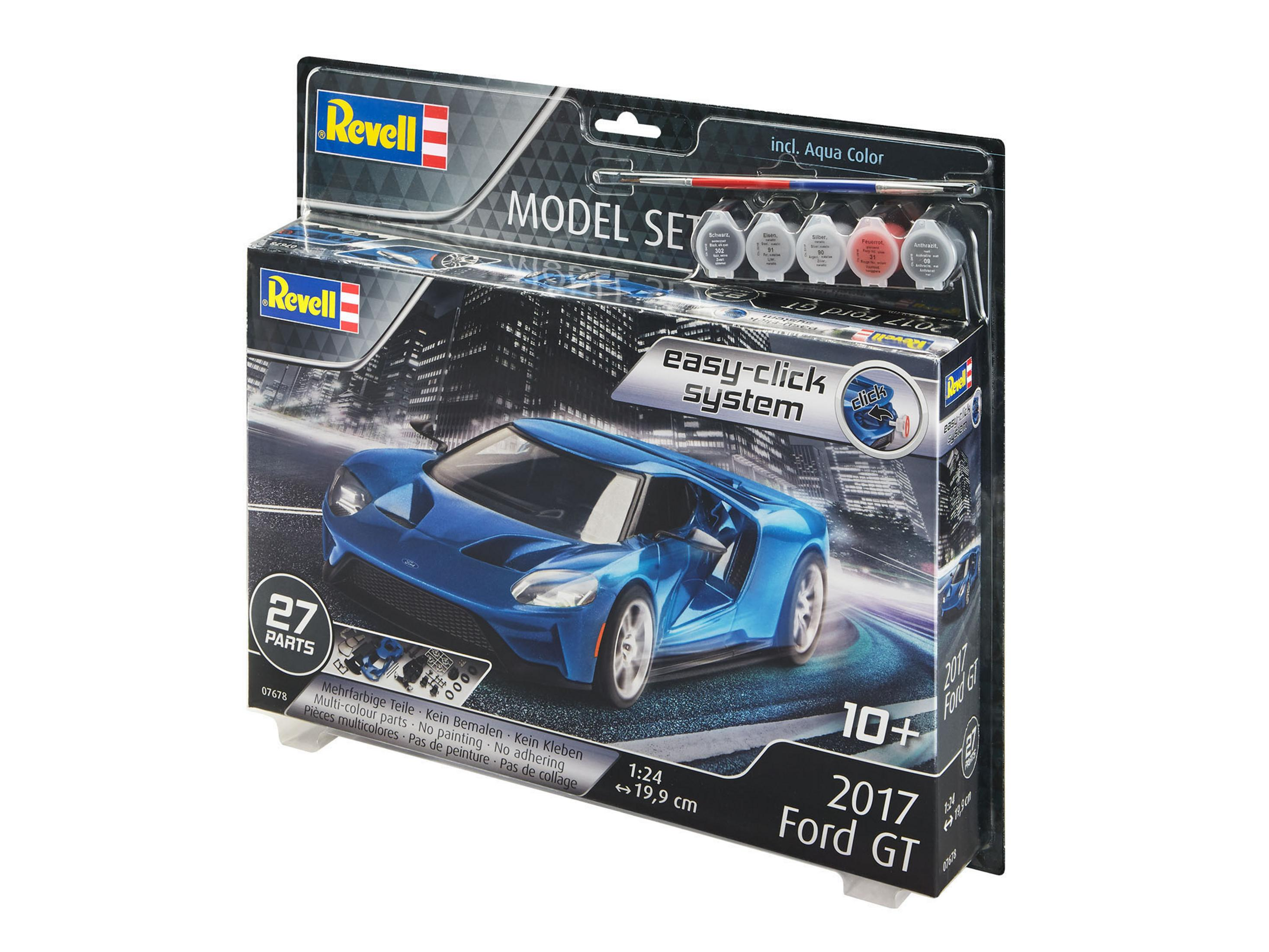 Mehrfarbig 67678 GT Modellbausatz, MODEL 2017 REVELL FORD SET