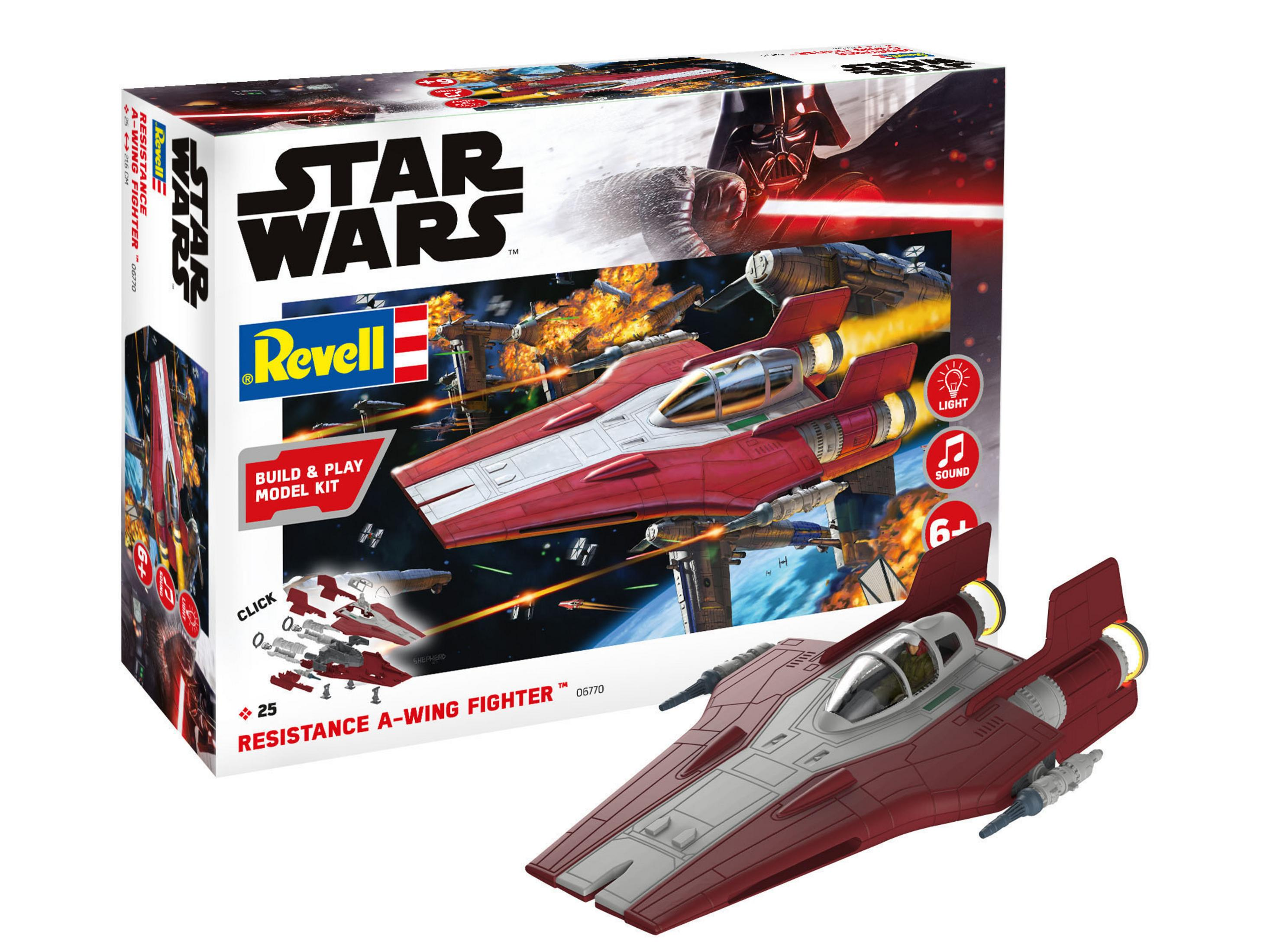 REVELL 06770 Mehrfarbig Raumschiff, RESISTANCE A-WING RED FIGHTER