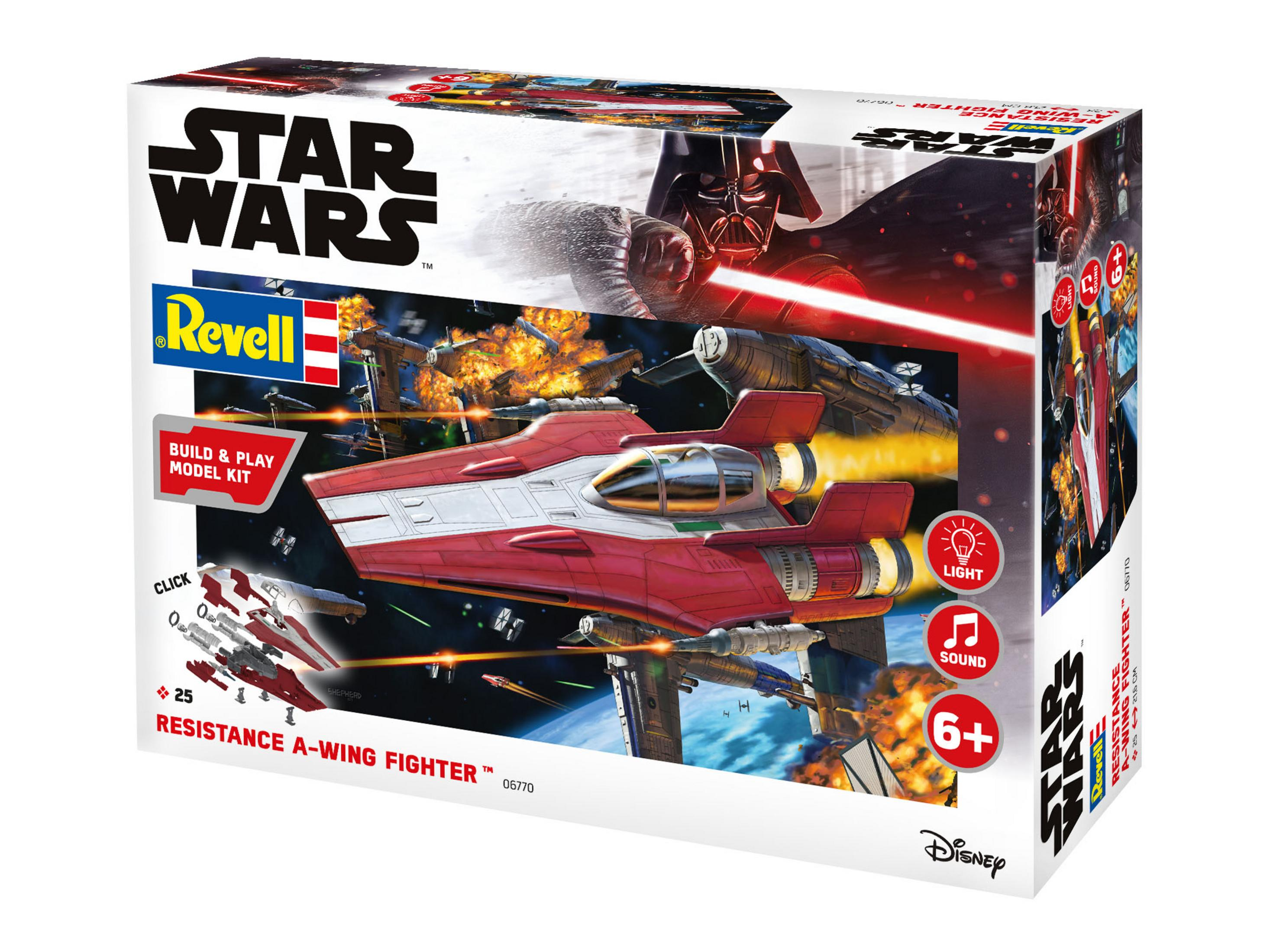 REVELL 06770 RESISTANCE A-WING FIGHTER RED Mehrfarbig Raumschiff