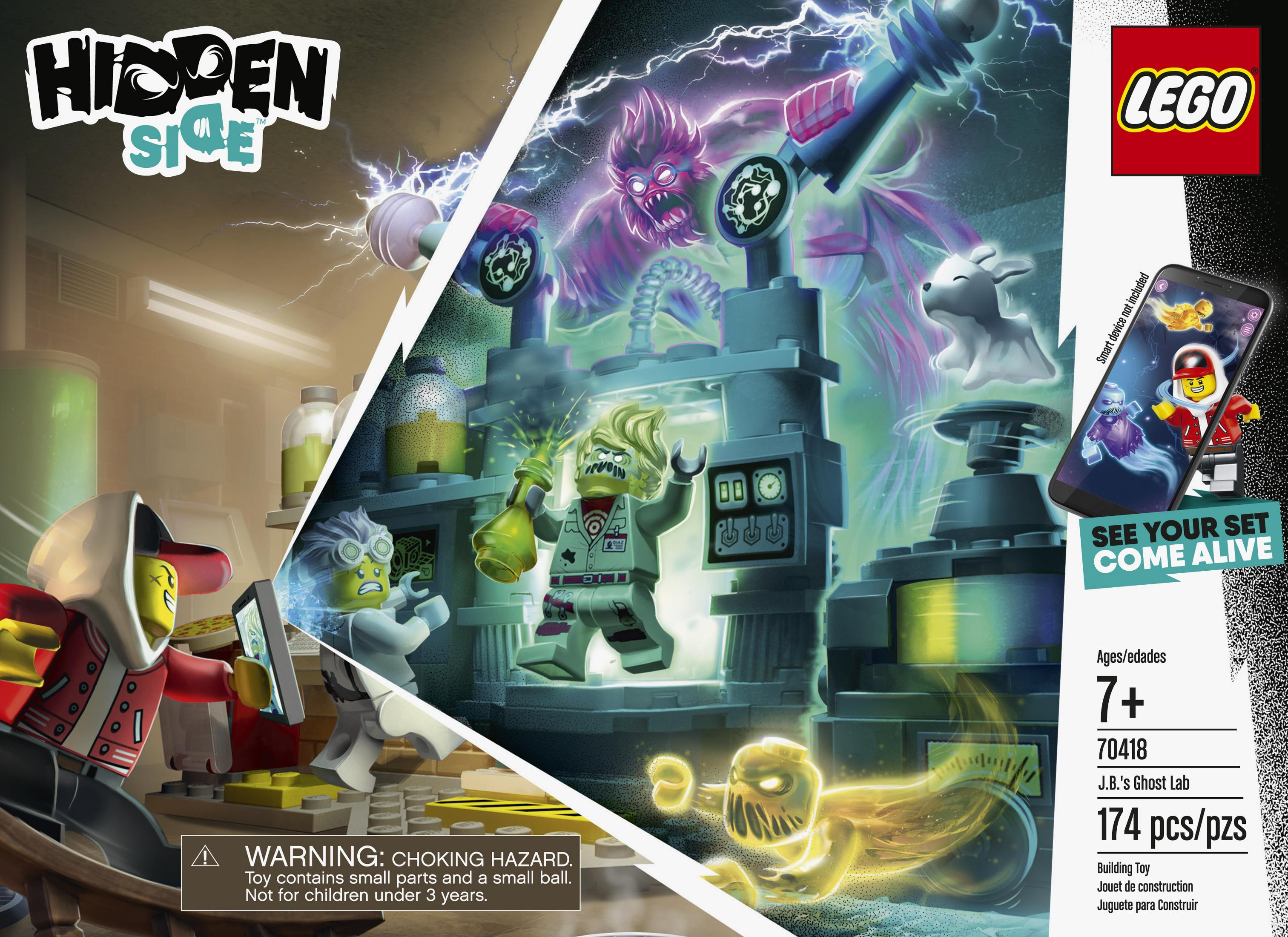 LEGO Hidden Side Box-Set. Enthält Geister, Laborausrüstung und Charaktere. Ab 7 Jahren.