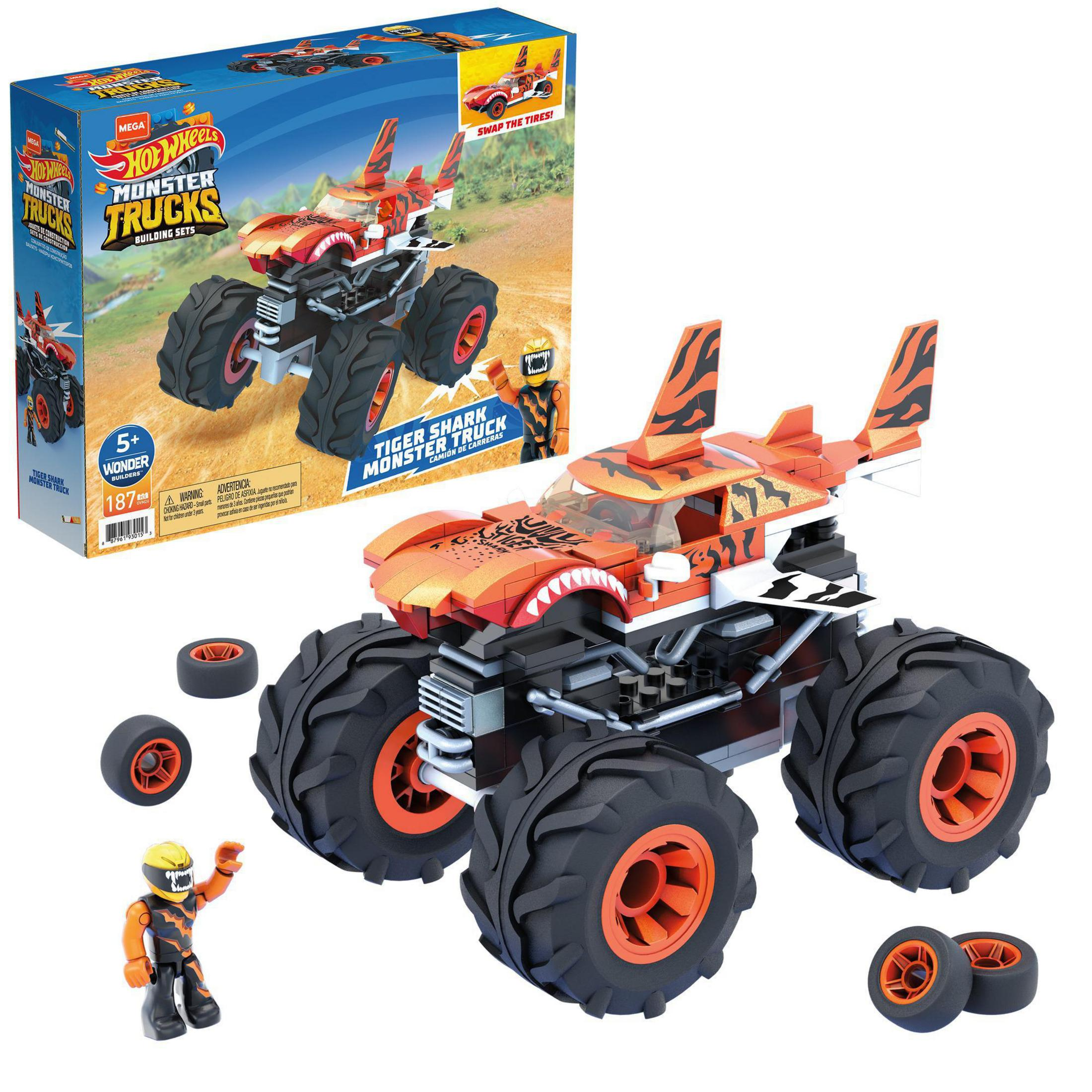 MEGA SORTIMENT GVM14 MONSTER CONSTRUX Spielzeugauto, HOT WHEELS nicht Farbauswahl möglich TRUCKS