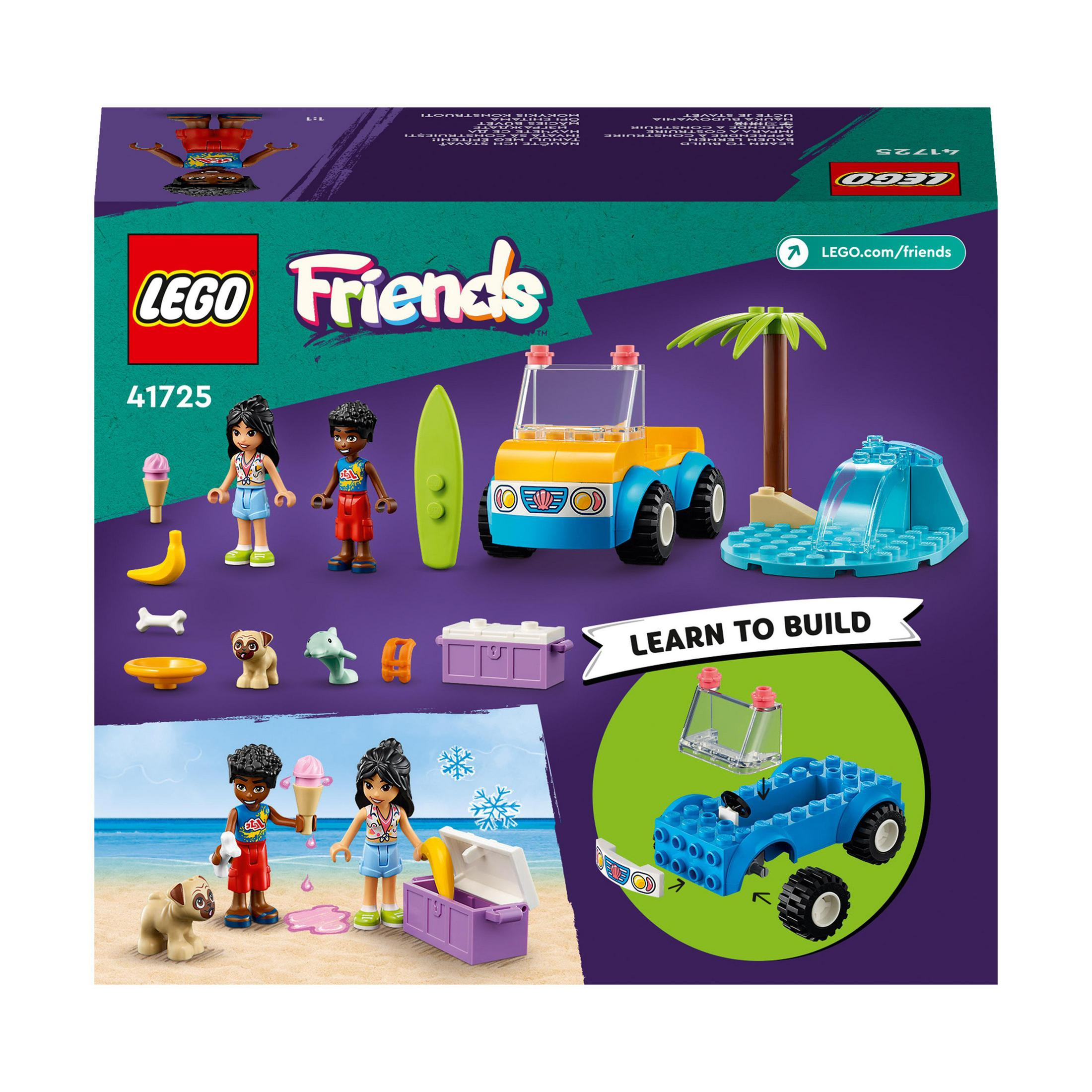 LEGO Friends setdoos met verschillende figuren en accessoires.